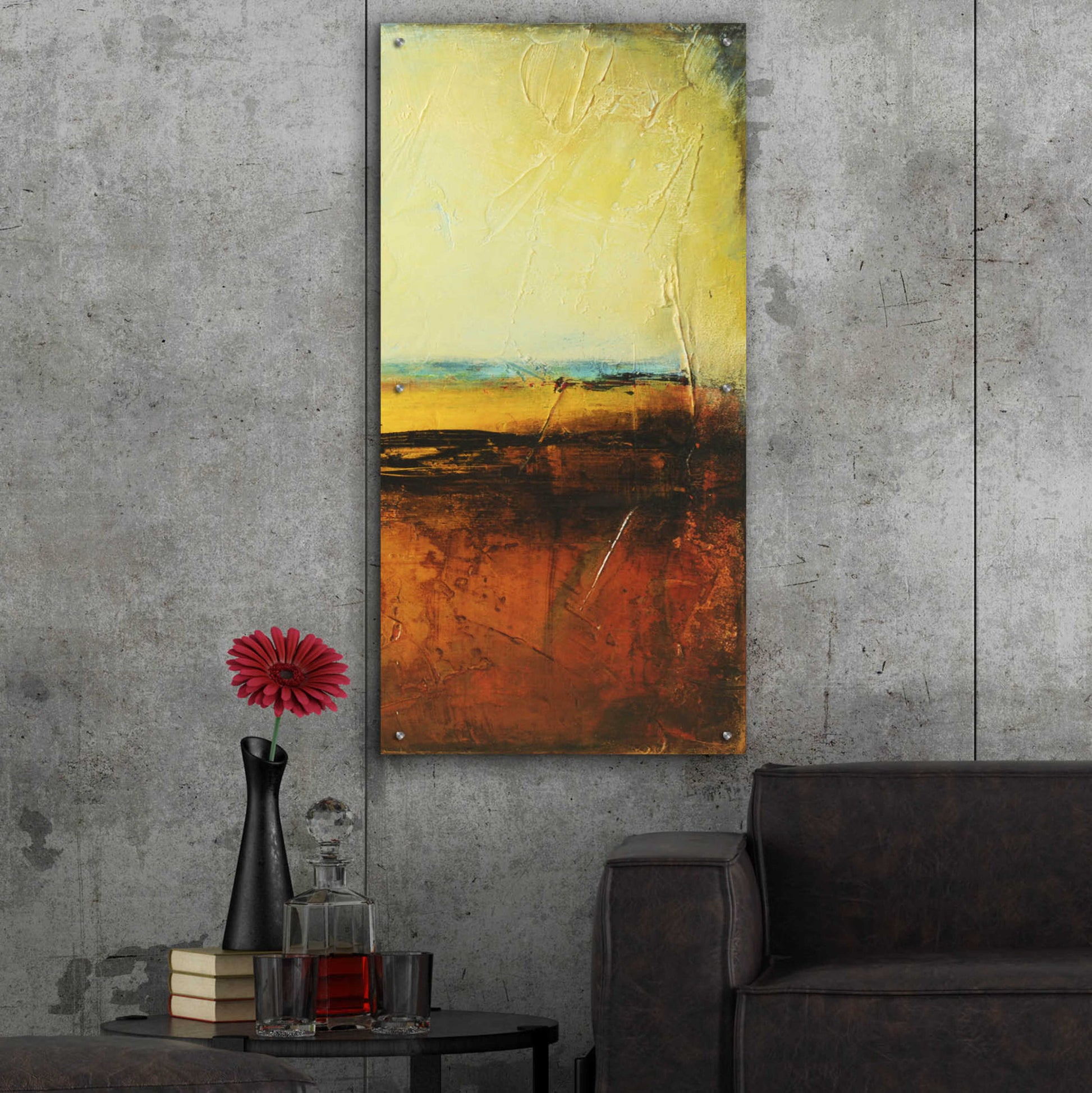 Epic Art 'Noon II' by Erin Ashley, Acrylic Glass Wall Art,24x48