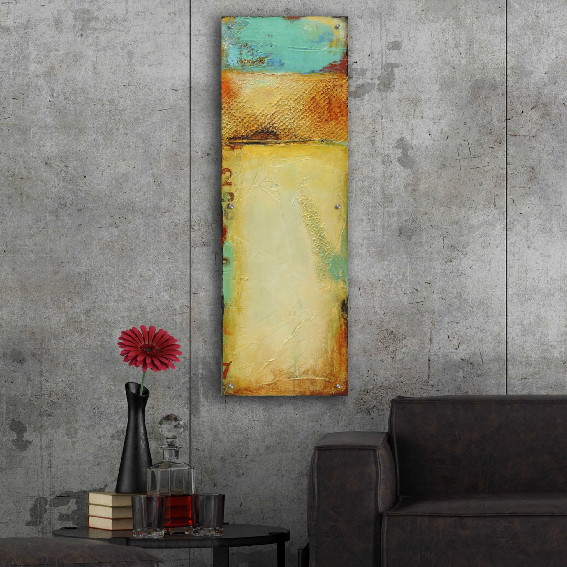 Epic Art 'Old Island Harbor I' by Erin Ashley, Acrylic Glass Wall Art,16x48