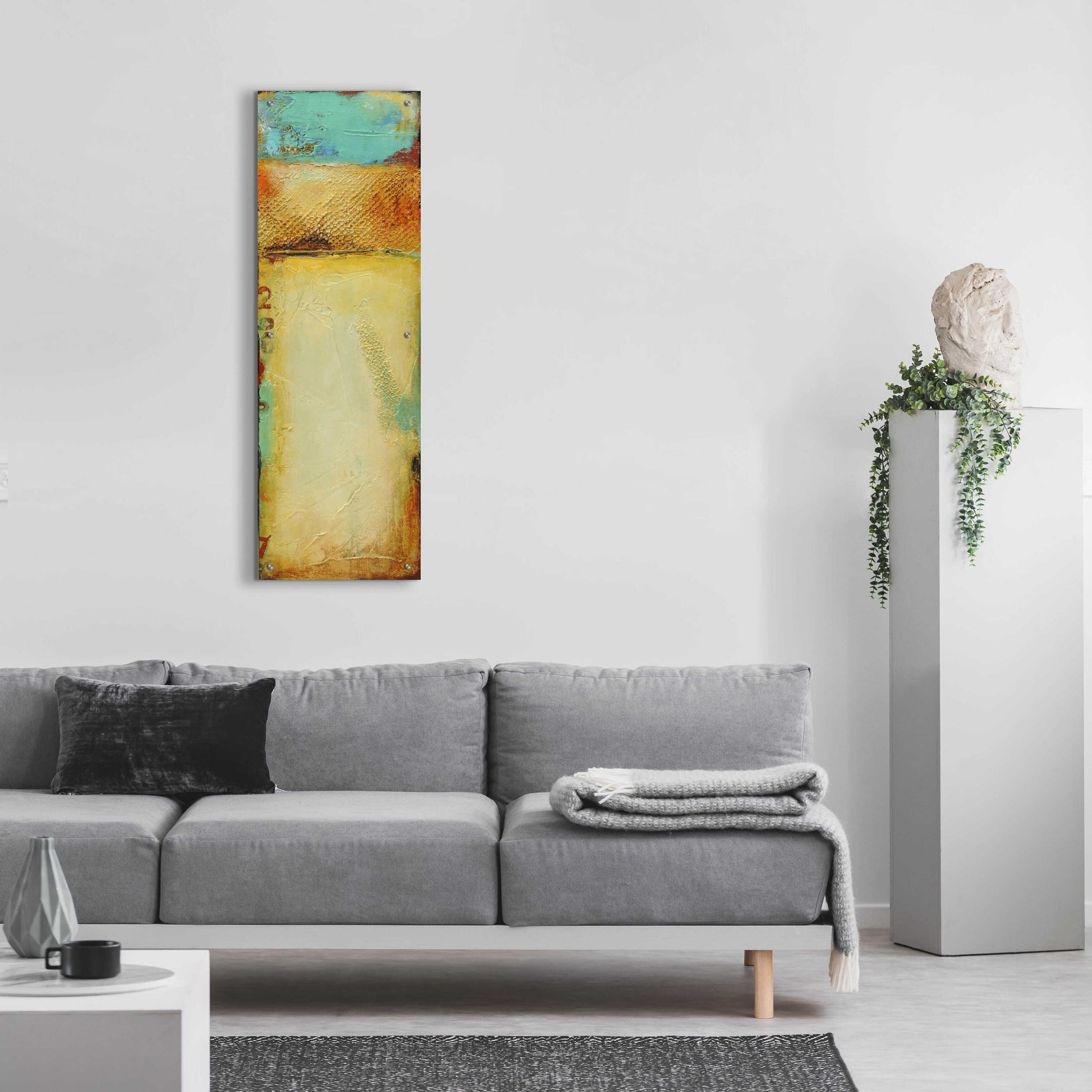 Epic Art 'Old Island Harbor I' by Erin Ashley, Acrylic Glass Wall Art,16x48