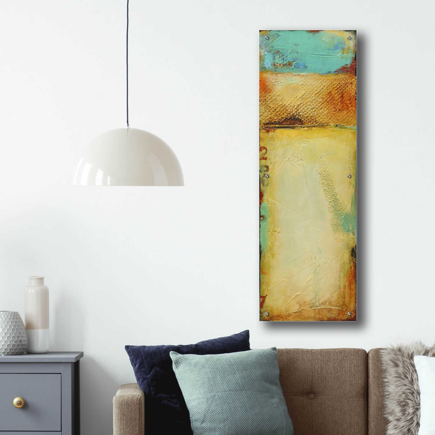 Epic Art 'Old Island Harbor I' by Erin Ashley, Acrylic Glass Wall Art,16x48