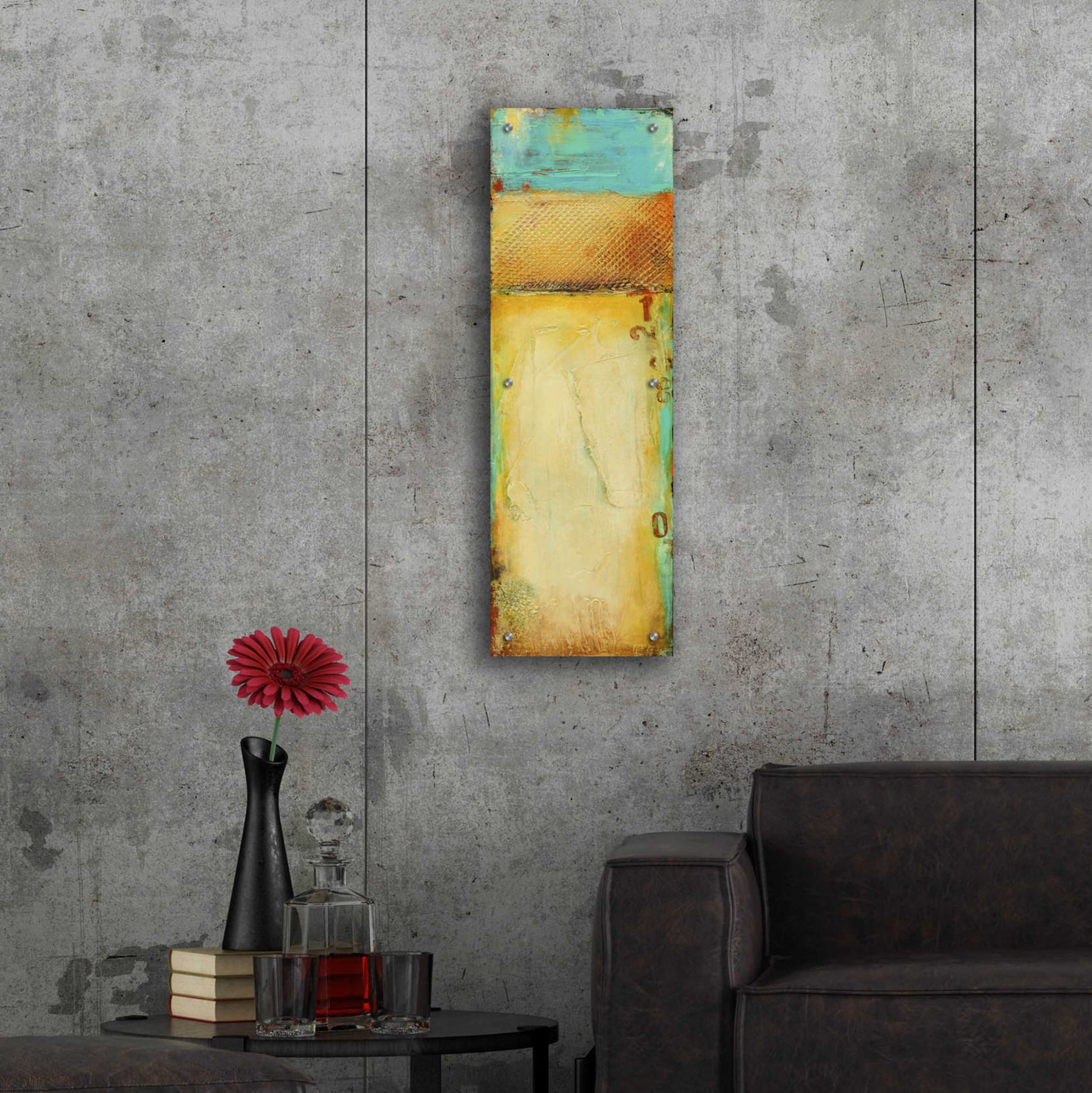 Epic Art 'Old Island Harbor II' by Erin Ashley, Acrylic Glass Wall Art,12x36