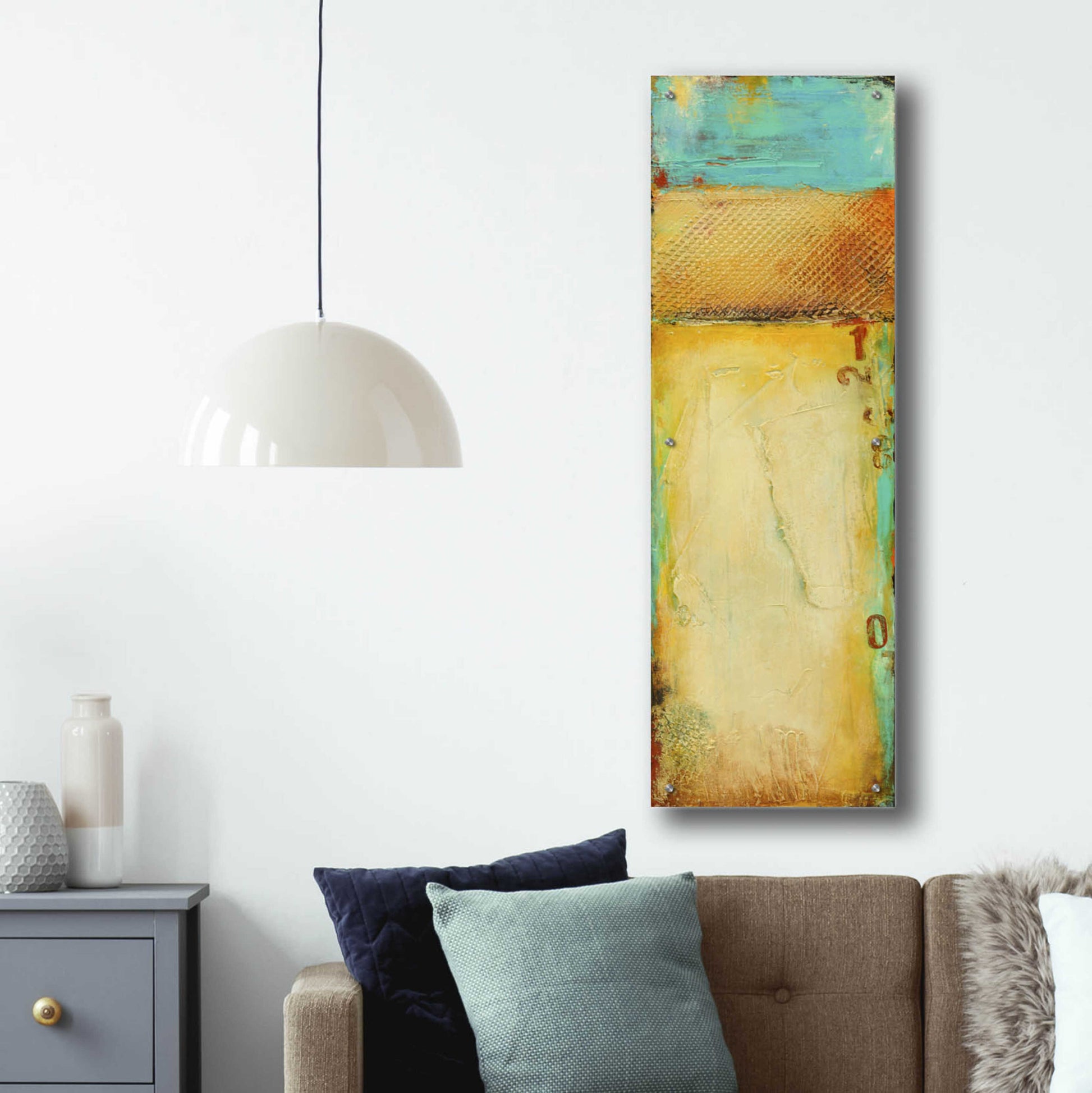 Epic Art 'Old Island Harbor II' by Erin Ashley, Acrylic Glass Wall Art,16x48