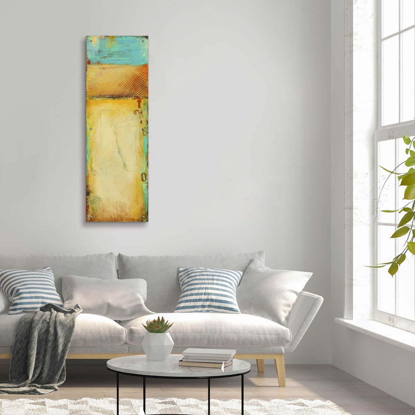 Epic Art 'Old Island Harbor II' by Erin Ashley, Acrylic Glass Wall Art,16x48