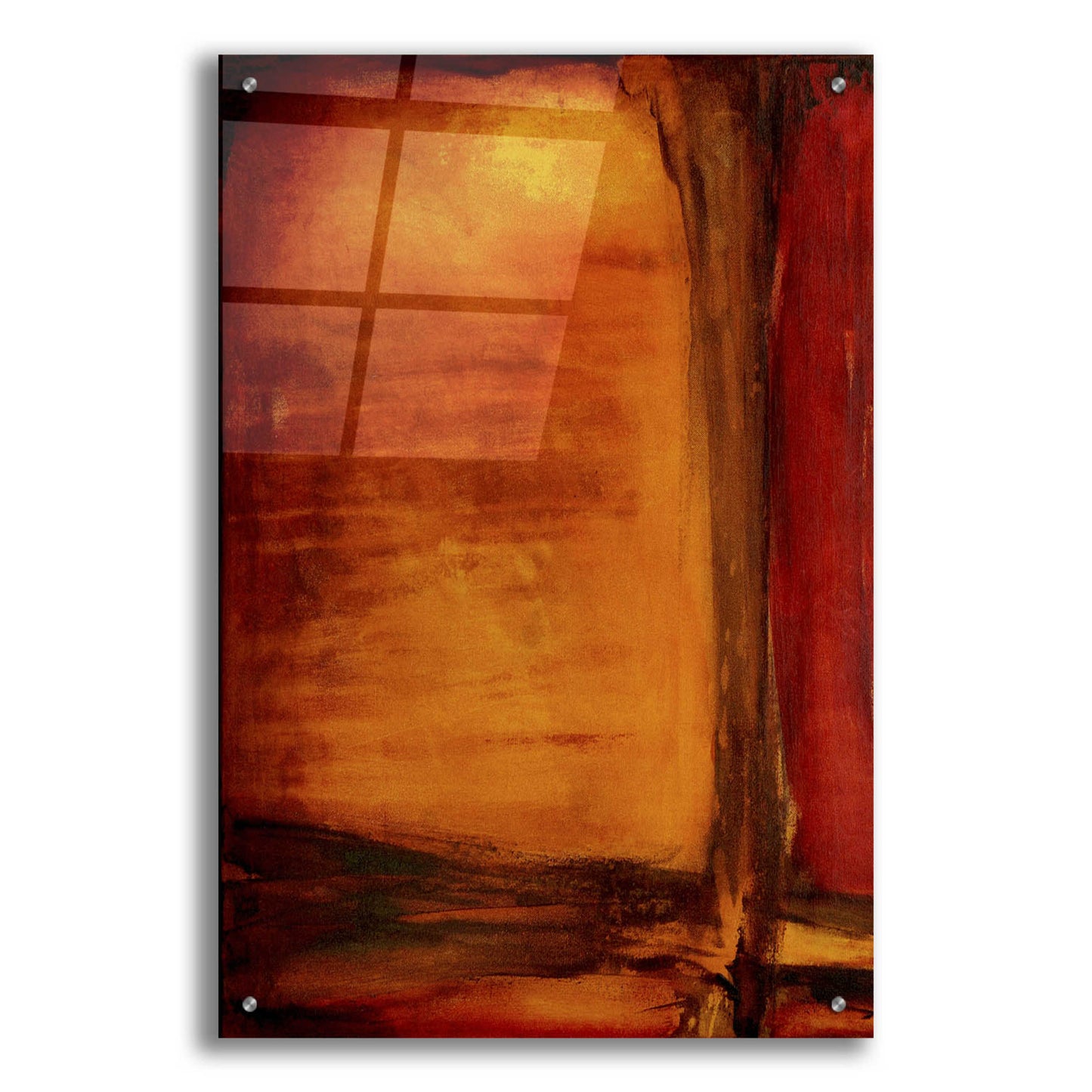 Epic Art 'Red Dawn I' by Erin Ashley, Acrylic Glass Wall Art,24x36