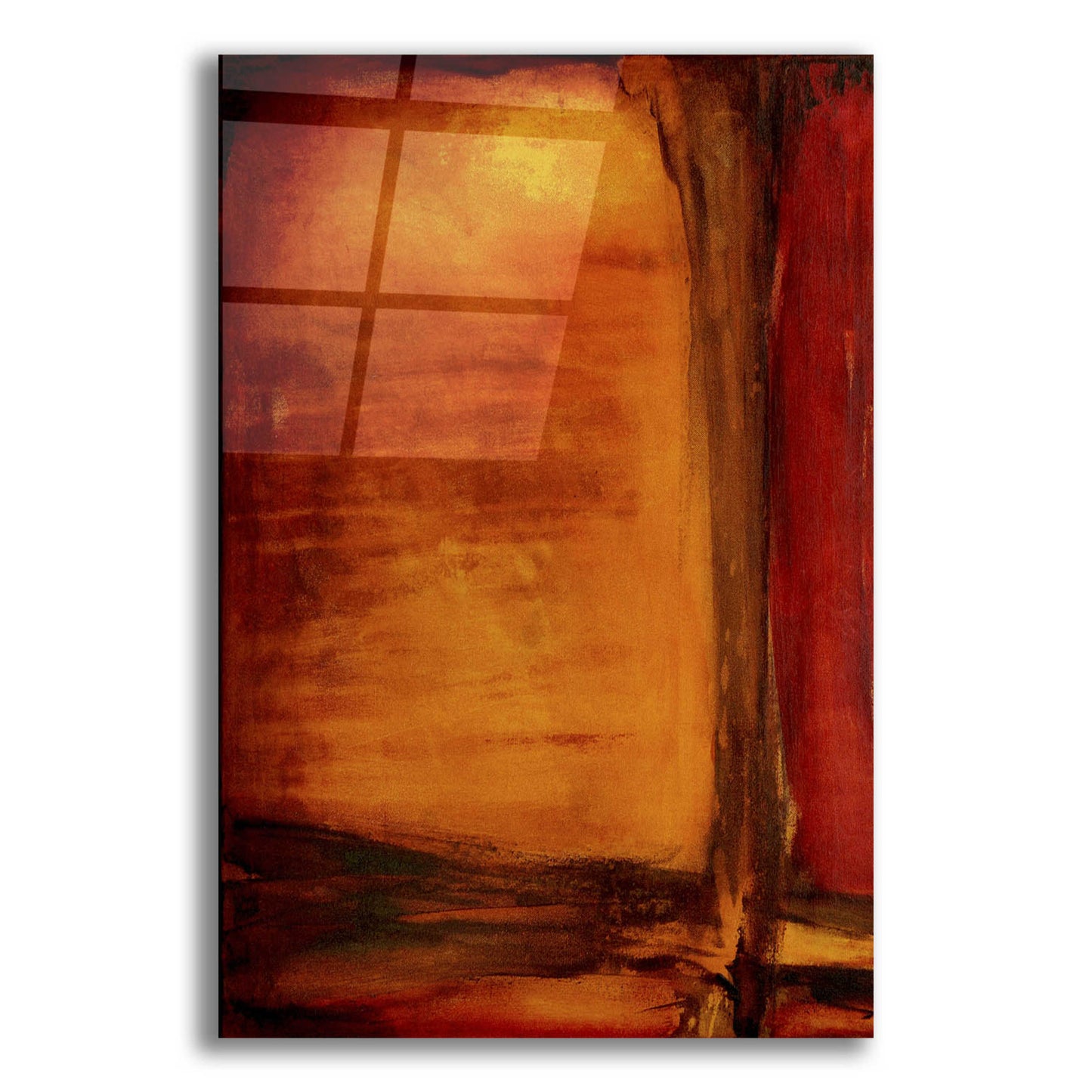 Epic Art 'Red Dawn I' by Erin Ashley, Acrylic Glass Wall Art