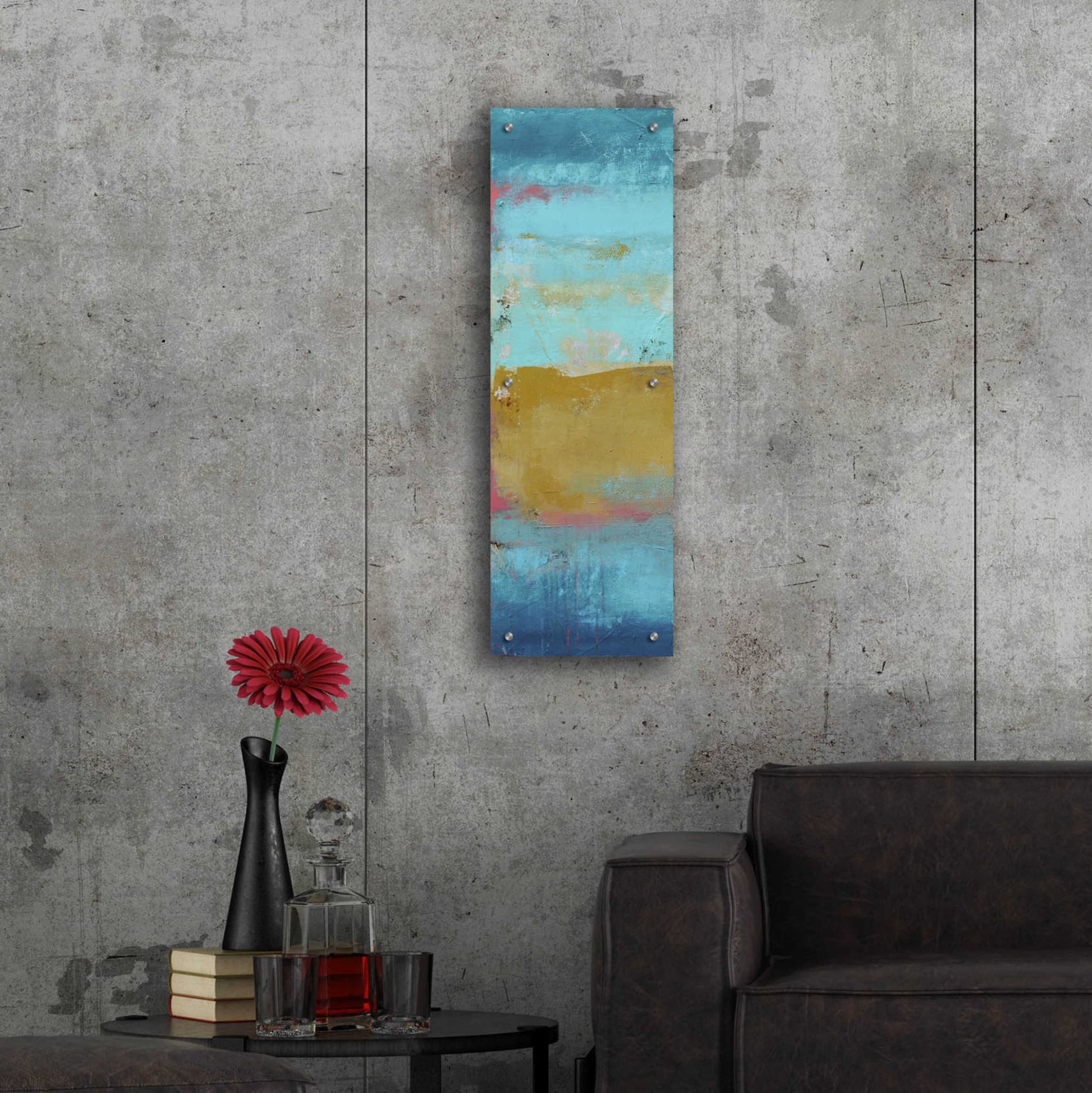 Epic Art 'Riviera Bay I' by Erin Ashley, Acrylic Glass Wall Art,12x36