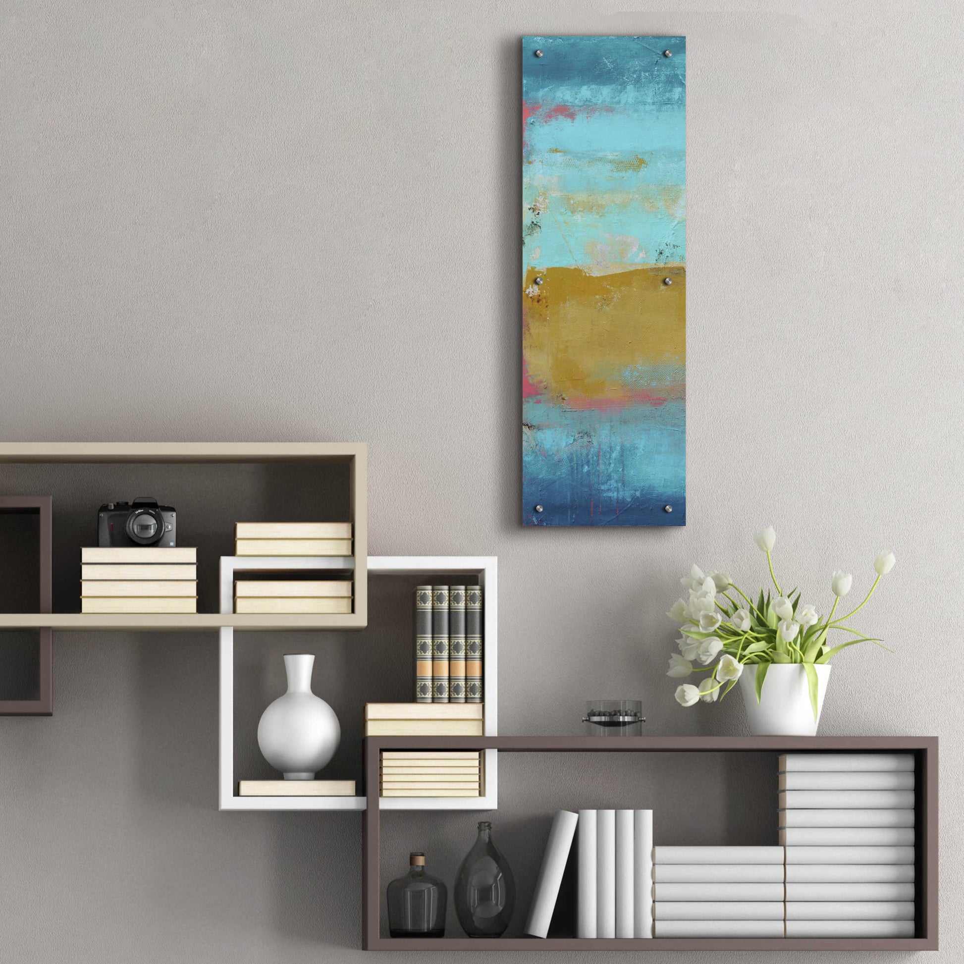 Epic Art 'Riviera Bay I' by Erin Ashley, Acrylic Glass Wall Art,12x36