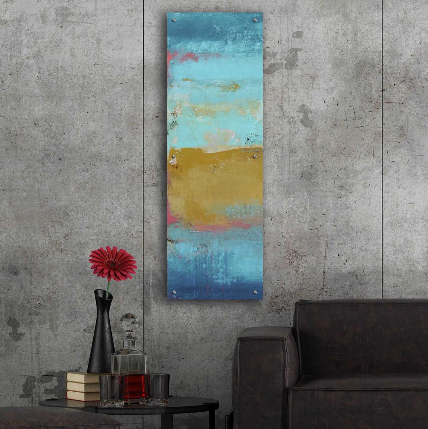 Epic Art 'Riviera Bay I' by Erin Ashley, Acrylic Glass Wall Art,16x48