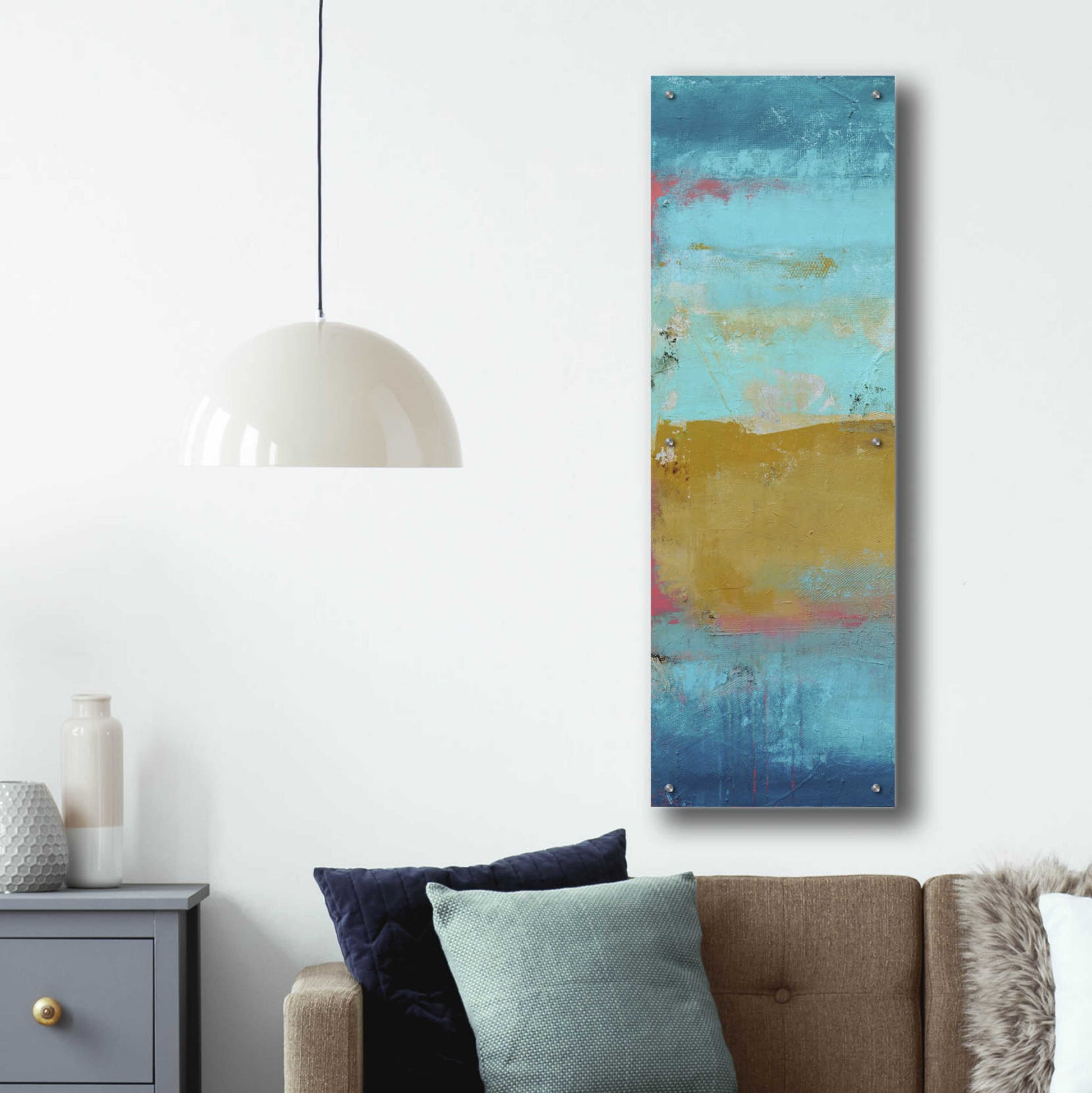 Epic Art 'Riviera Bay I' by Erin Ashley, Acrylic Glass Wall Art,16x48