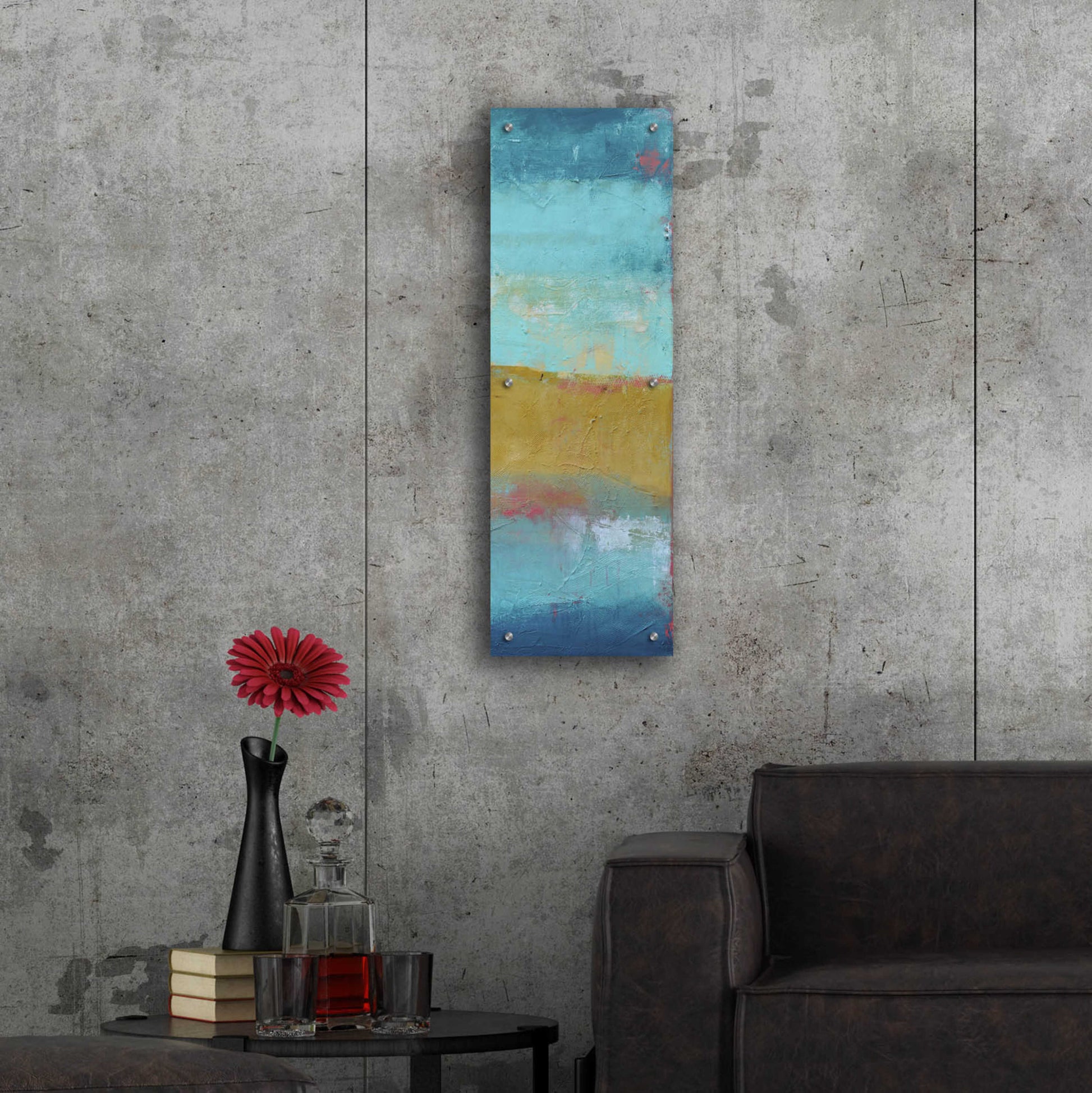 Epic Art 'Riviera Bay II' by Erin Ashley, Acrylic Glass Wall Art,12x36