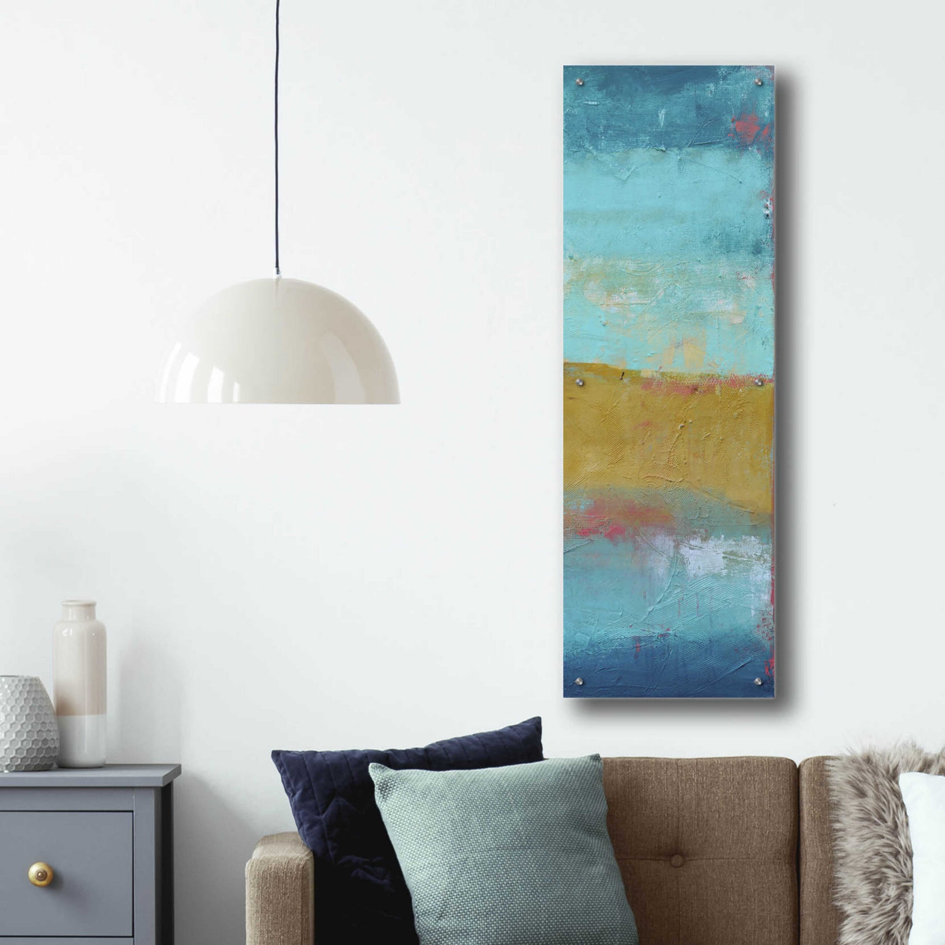 Epic Art 'Riviera Bay II' by Erin Ashley, Acrylic Glass Wall Art,16x48