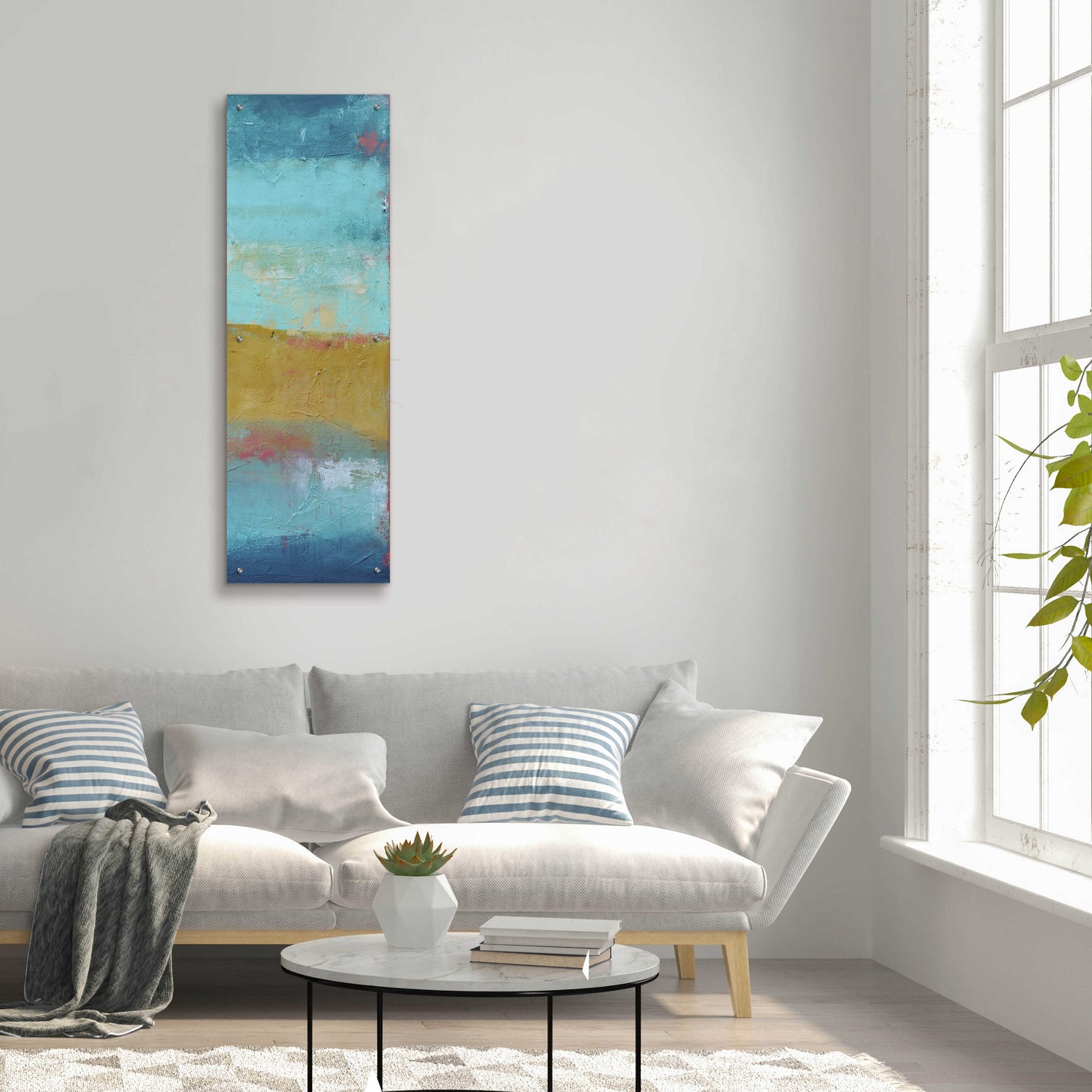 Epic Art 'Riviera Bay II' by Erin Ashley, Acrylic Glass Wall Art,16x48