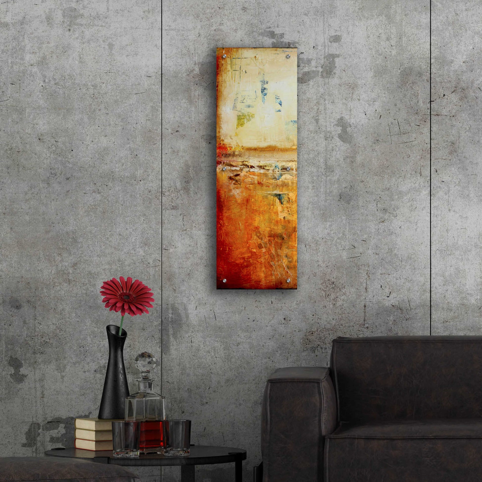 Epic Art 'Story in Your Eyes I' by Erin Ashley, Acrylic Glass Wall Art,12x36