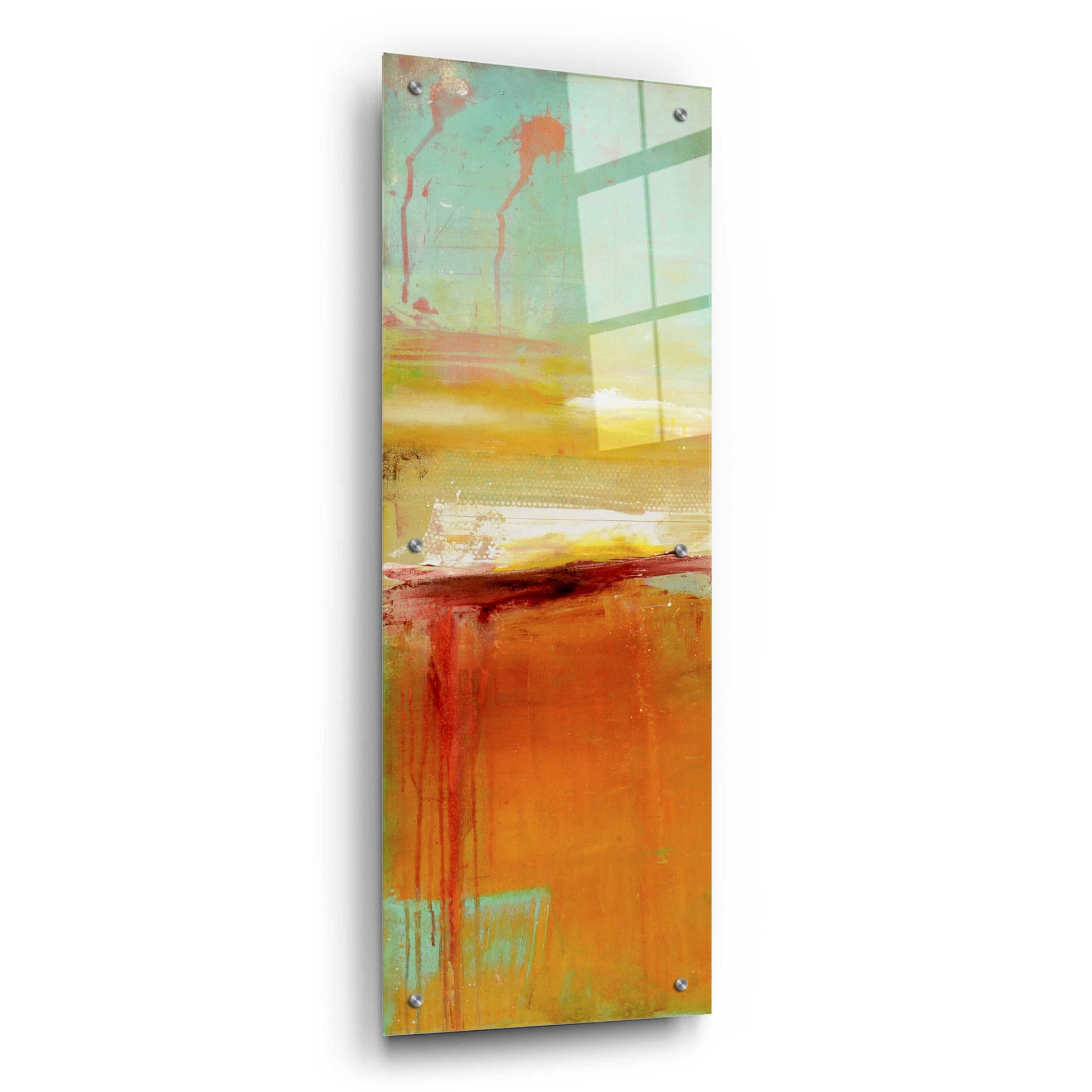 Epic Art 'Sugar Bay I' by Erin Ashley, Acrylic Glass Wall Art,12x36