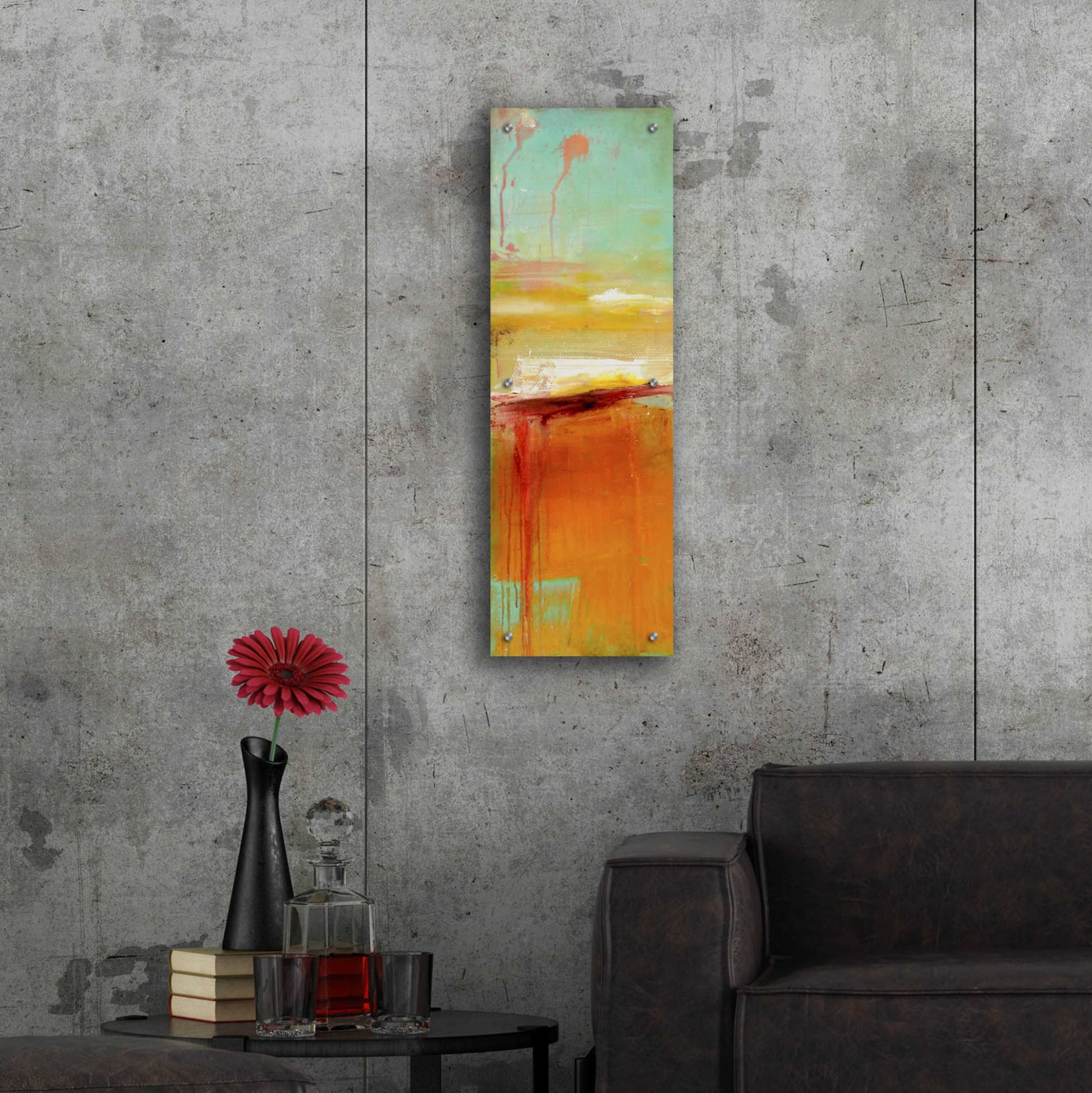 Epic Art 'Sugar Bay I' by Erin Ashley, Acrylic Glass Wall Art,12x36