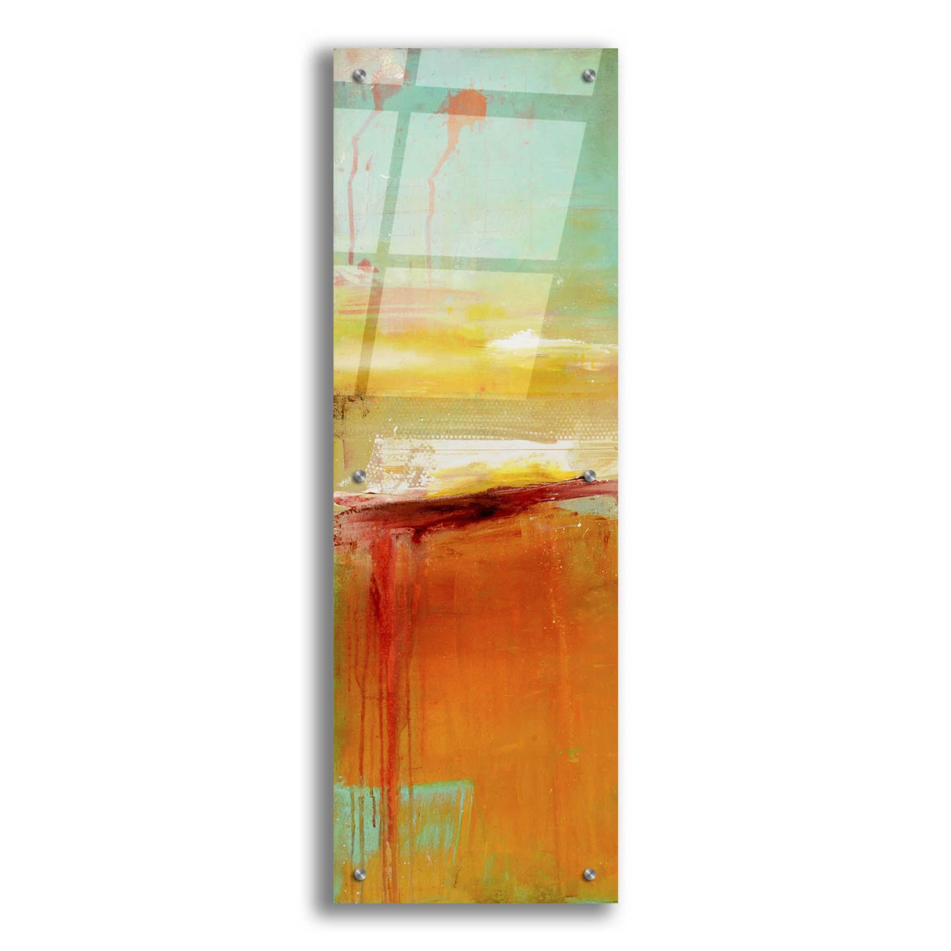 Epic Art 'Sugar Bay I' by Erin Ashley, Acrylic Glass Wall Art,12x36