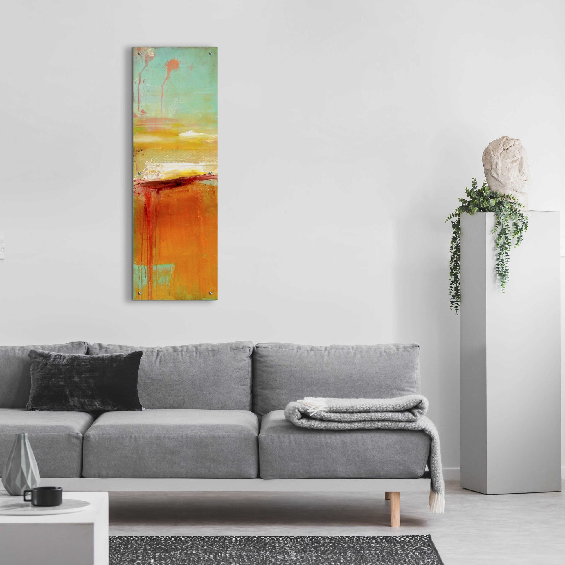 Epic Art 'Sugar Bay I' by Erin Ashley, Acrylic Glass Wall Art,16x48