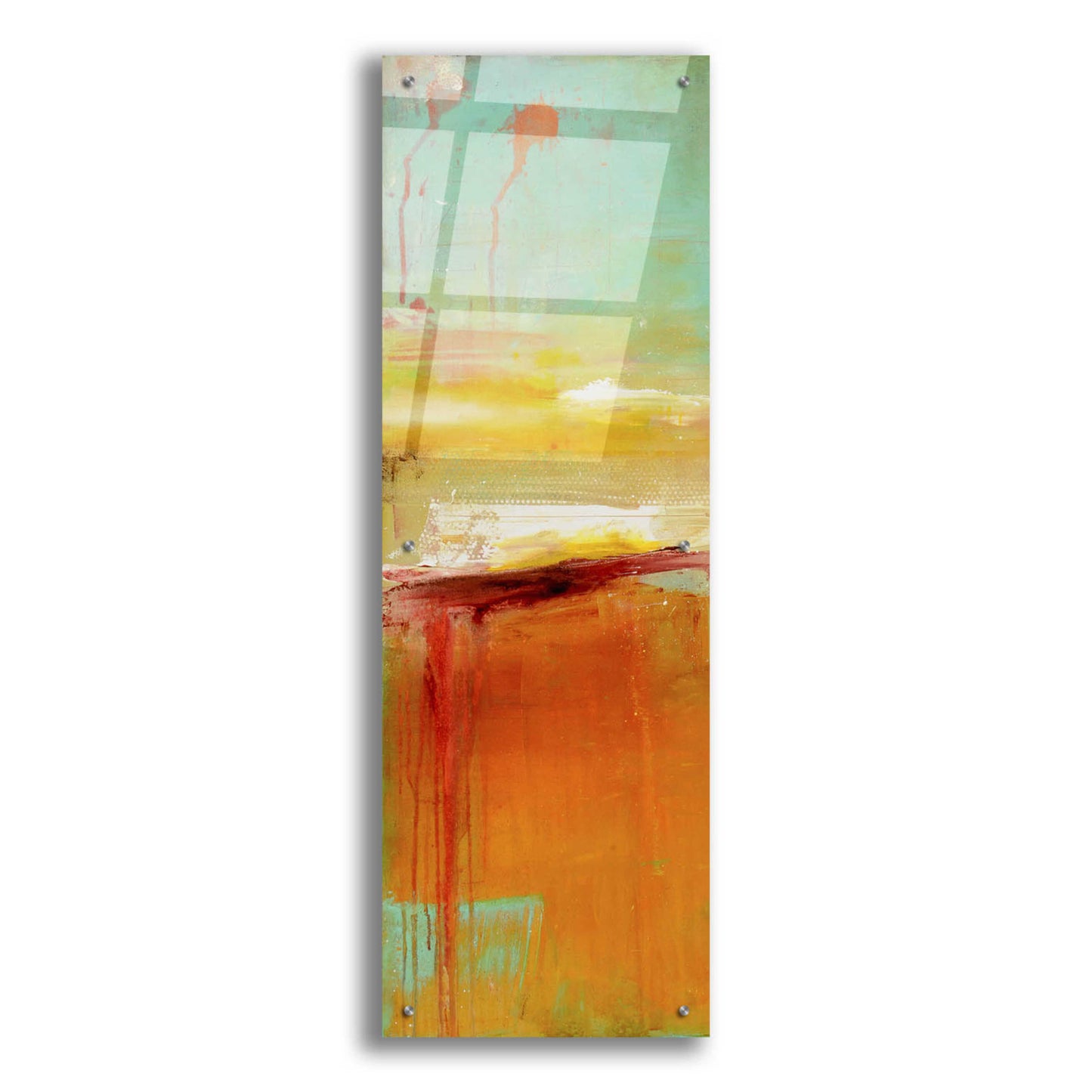 Epic Art 'Sugar Bay I' by Erin Ashley, Acrylic Glass Wall Art,16x48