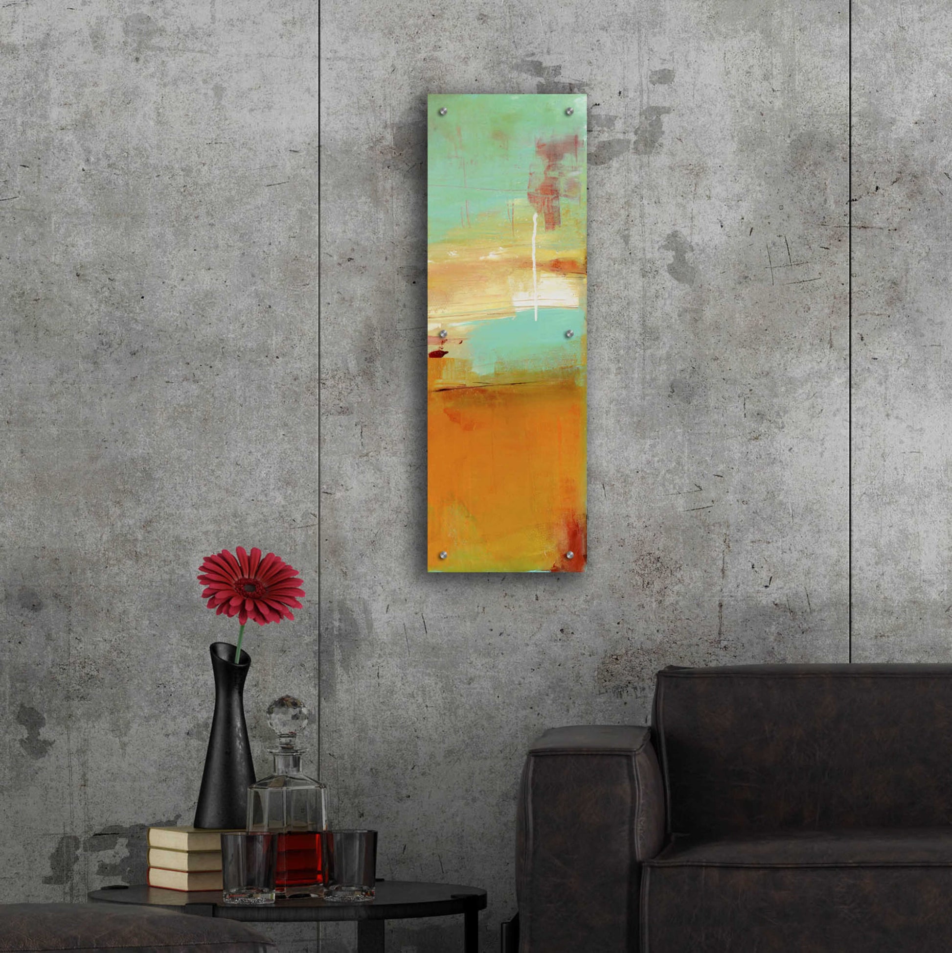 Epic Art 'Sugar Bay II' by Erin Ashley, Acrylic Glass Wall Art,12x36