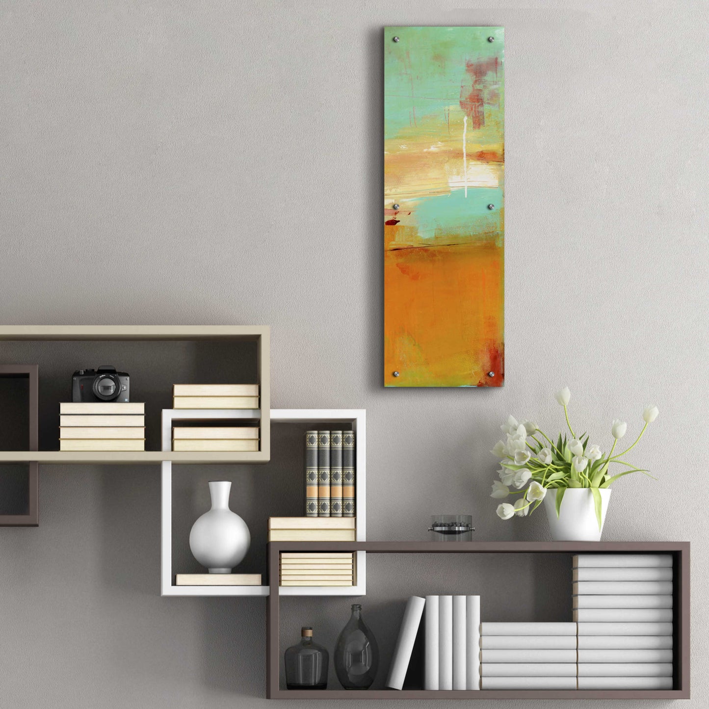 Epic Art 'Sugar Bay II' by Erin Ashley, Acrylic Glass Wall Art,12x36