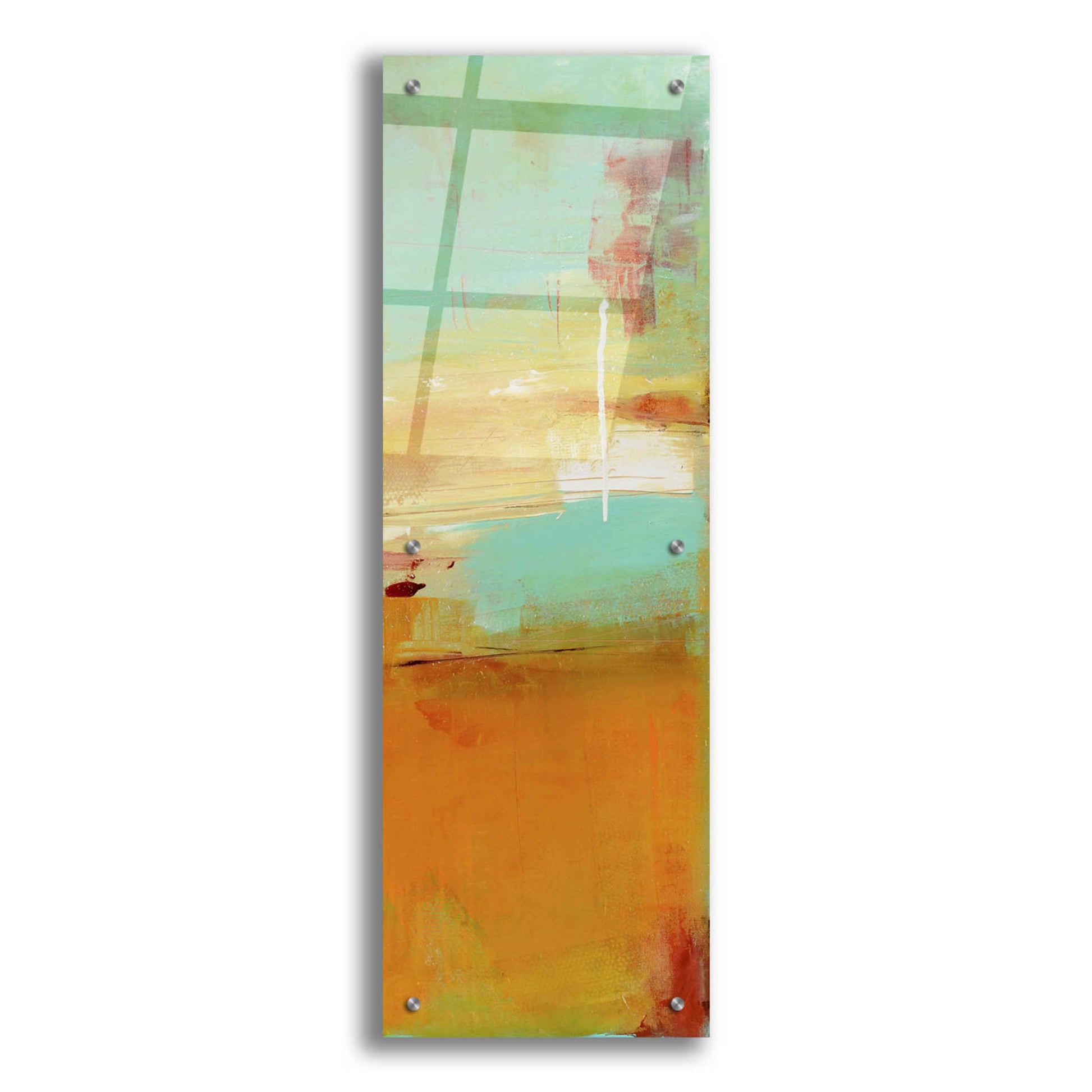 Epic Art 'Sugar Bay II' by Erin Ashley, Acrylic Glass Wall Art,12x36