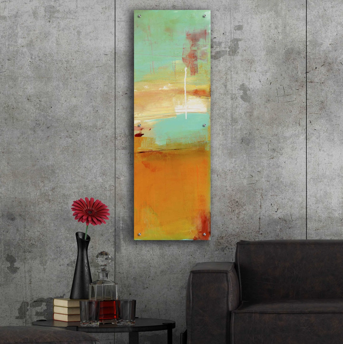 Epic Art 'Sugar Bay II' by Erin Ashley, Acrylic Glass Wall Art,16x48