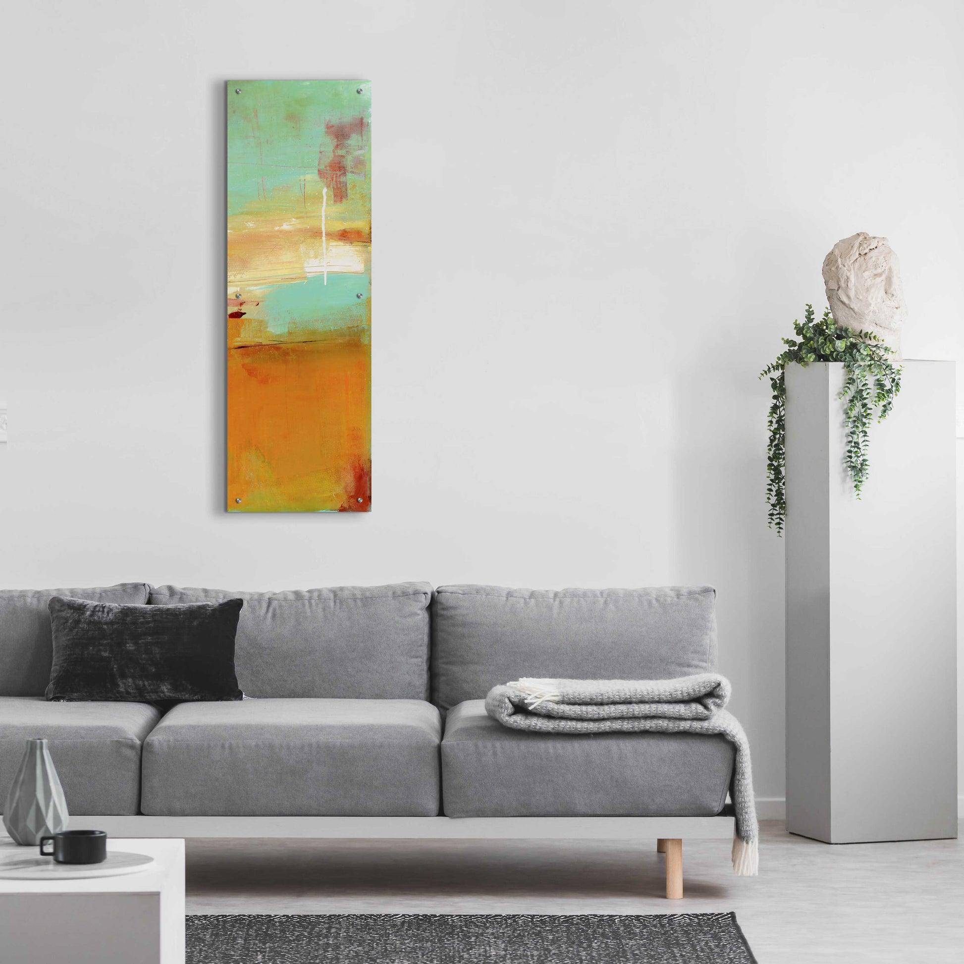 Epic Art 'Sugar Bay II' by Erin Ashley, Acrylic Glass Wall Art,16x48