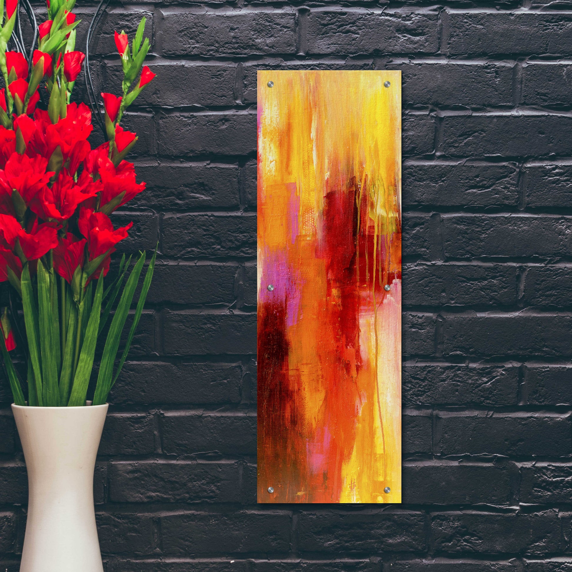 Epic Art 'Sweet Karma I' by Erin Ashley, Acrylic Glass Wall Art,12x36