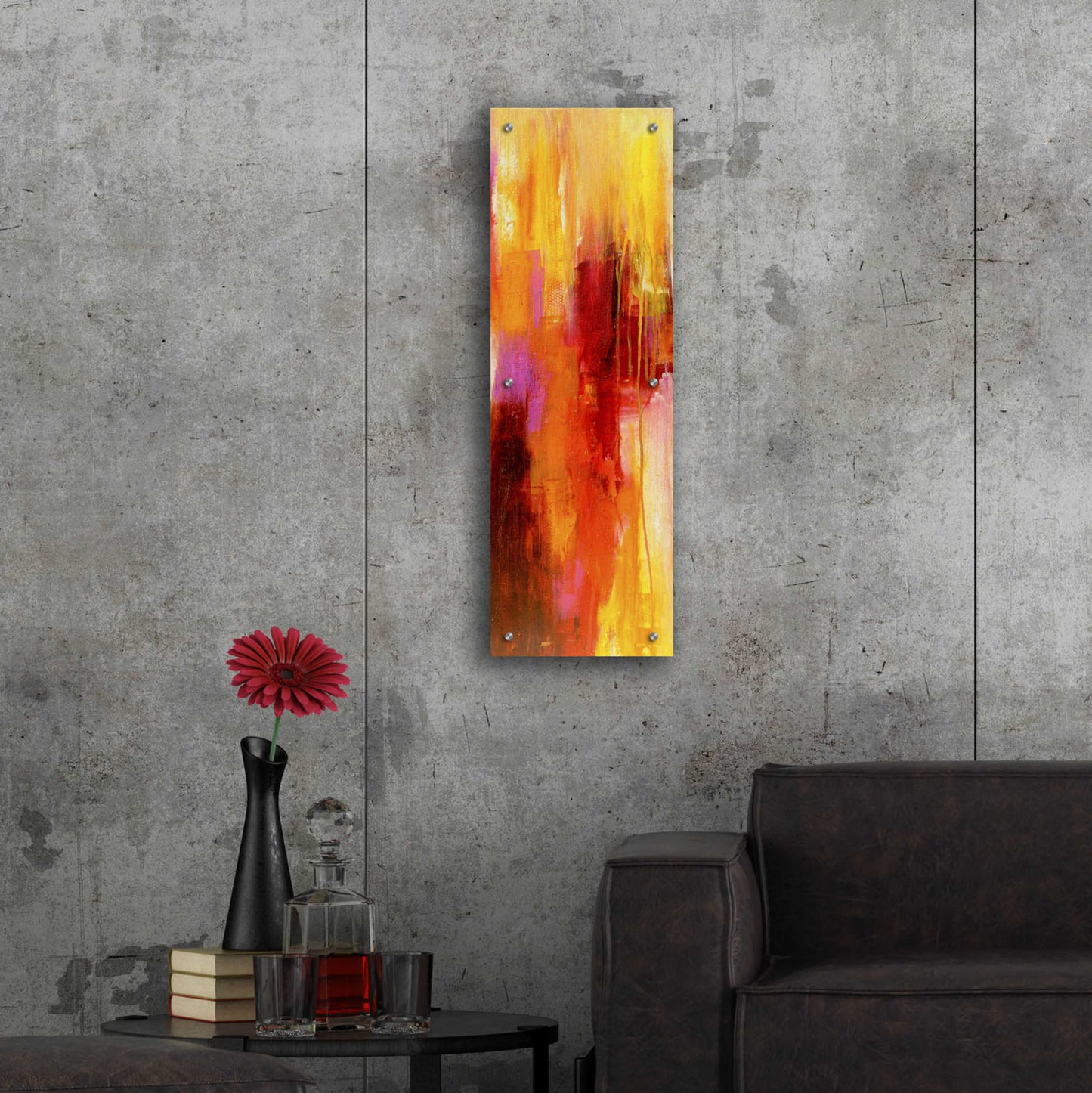 Epic Art 'Sweet Karma I' by Erin Ashley, Acrylic Glass Wall Art,12x36