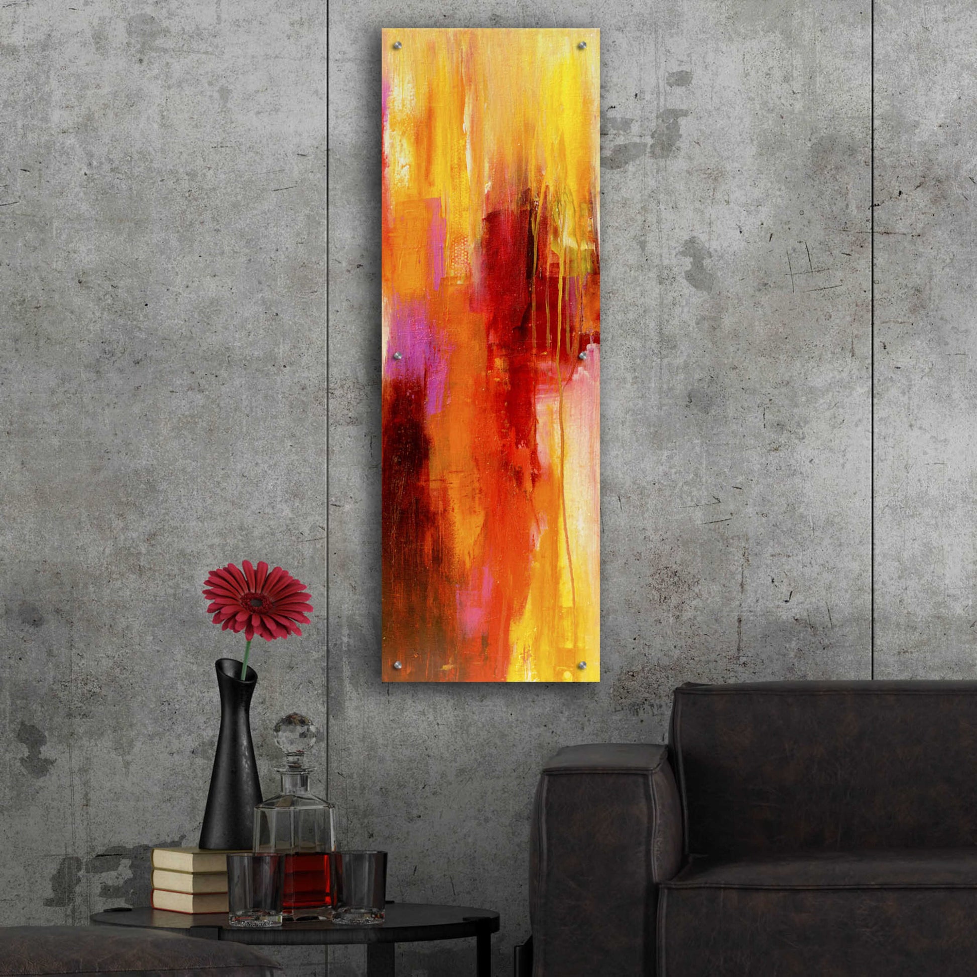 Epic Art 'Sweet Karma I' by Erin Ashley, Acrylic Glass Wall Art,16x48