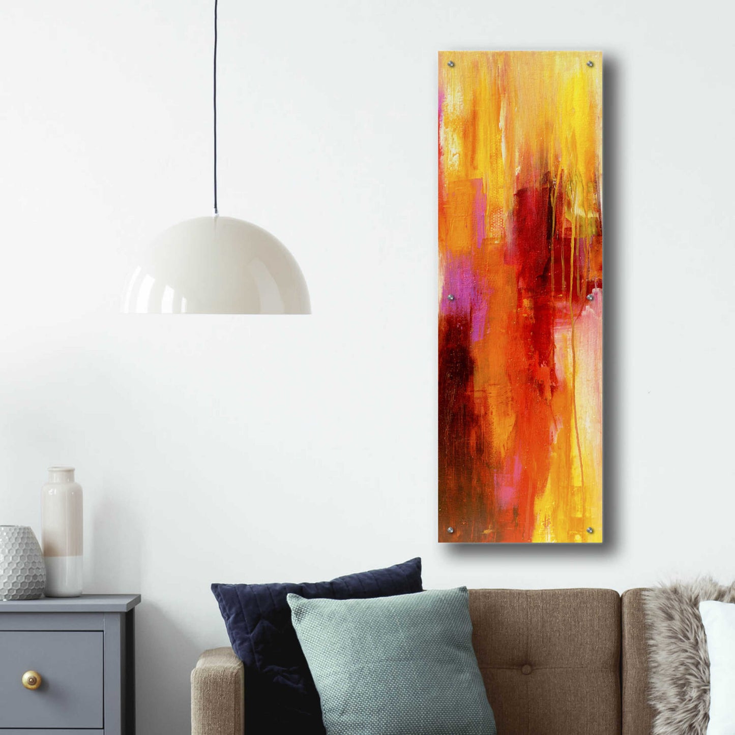 Epic Art 'Sweet Karma I' by Erin Ashley, Acrylic Glass Wall Art,16x48