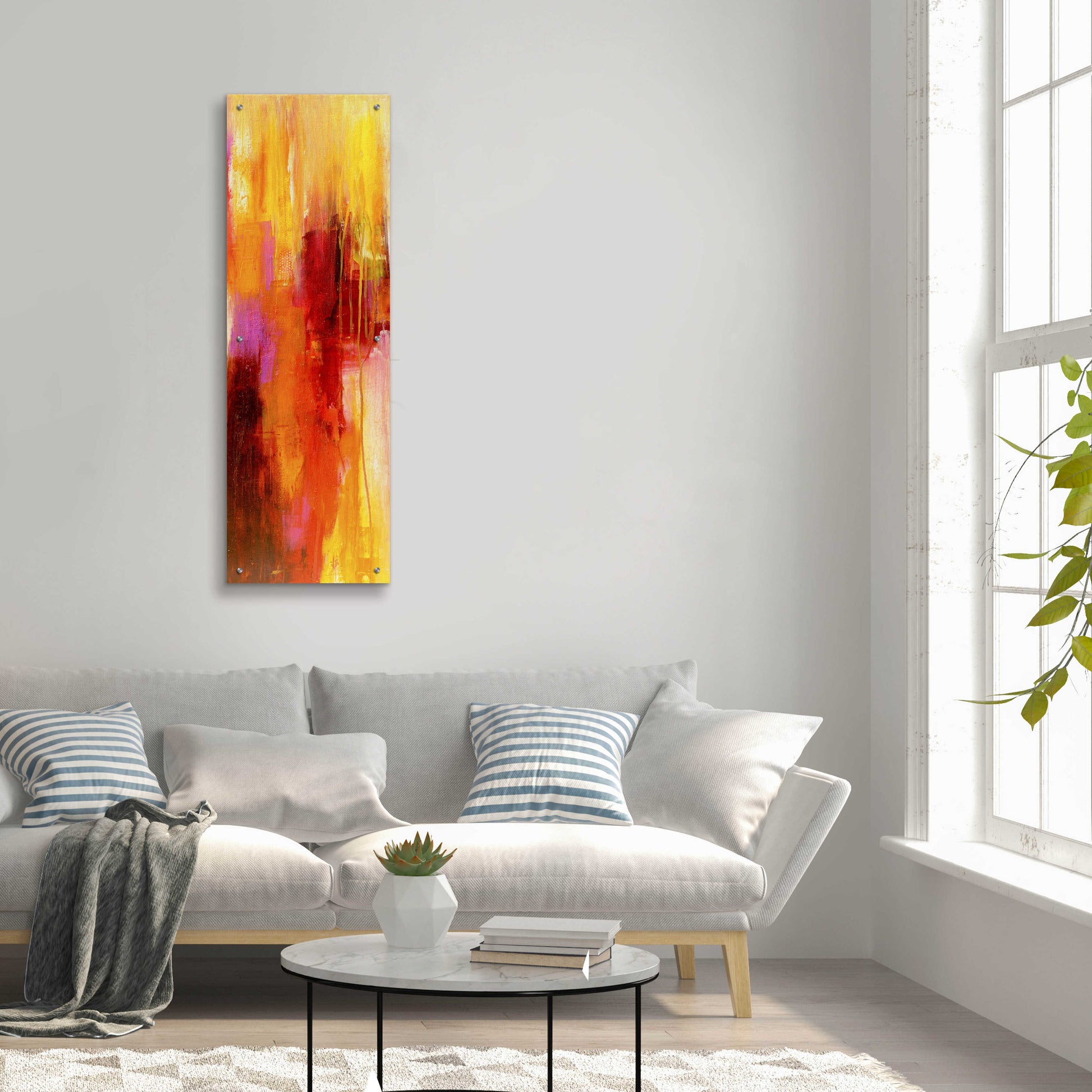 Epic Art 'Sweet Karma I' by Erin Ashley, Acrylic Glass Wall Art,16x48