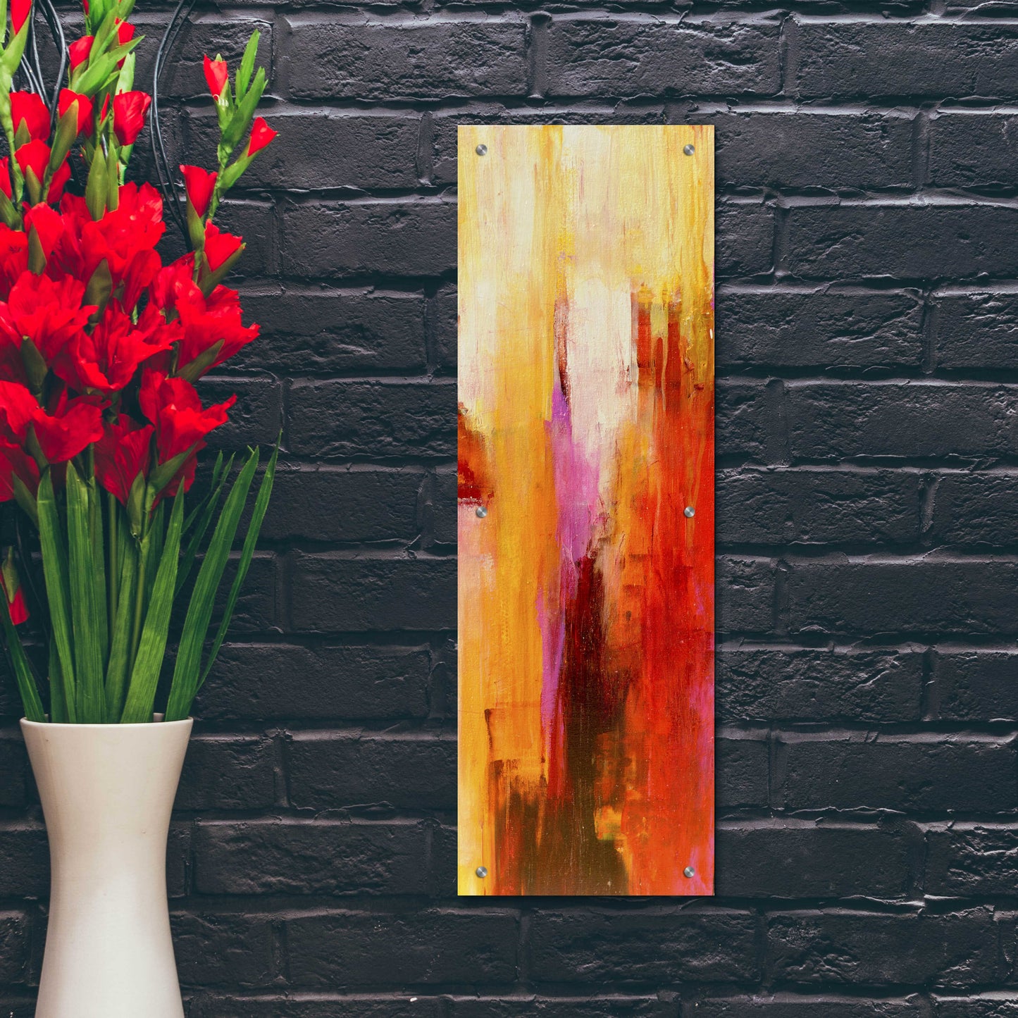 Epic Art 'Sweet Karma II' by Erin Ashley, Acrylic Glass Wall Art,12x36