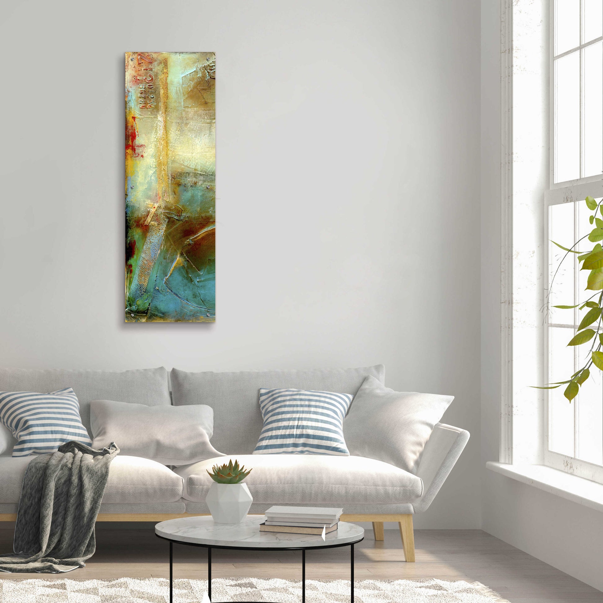 Epic Art 'Urban Decay I' by Erin Ashley, Acrylic Glass Wall Art,16x48