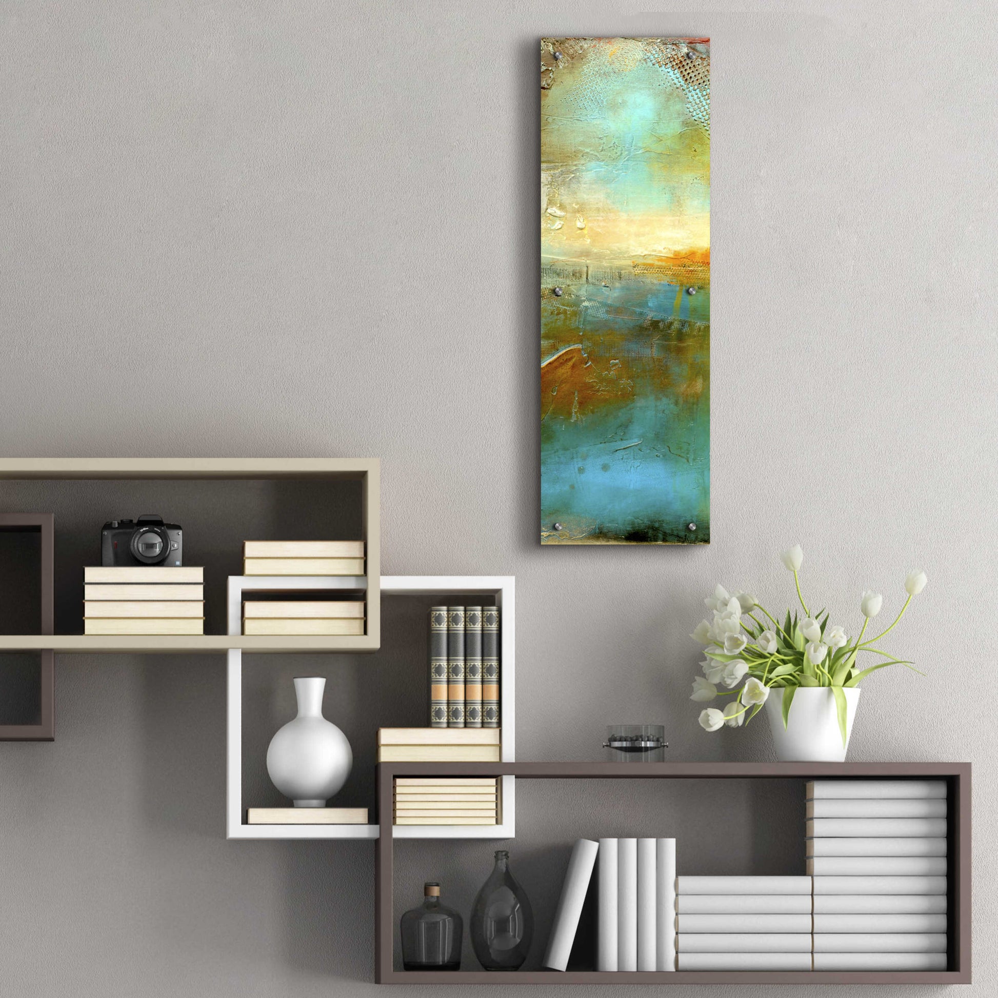 Epic Art 'Urban Decay II' by Erin Ashley, Acrylic Glass Wall Art,12x36