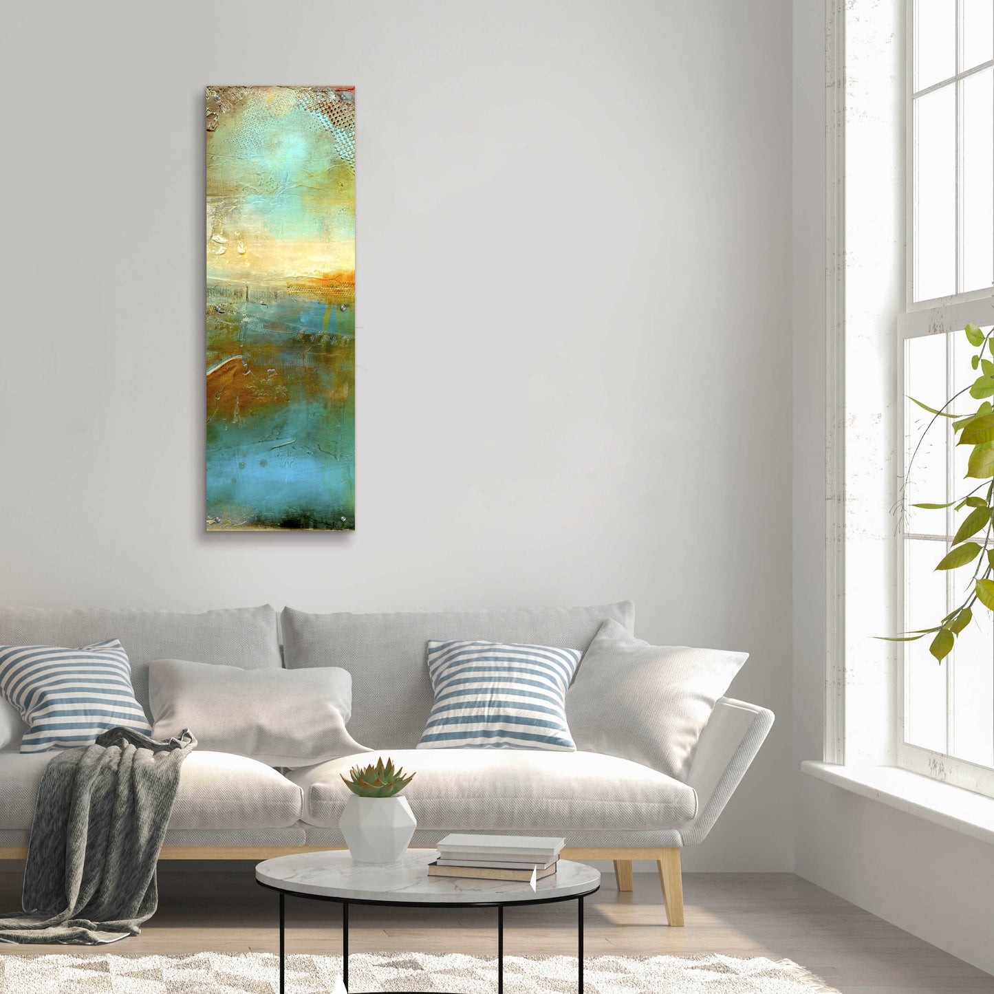 Epic Art 'Urban Decay II' by Erin Ashley, Acrylic Glass Wall Art,16x48