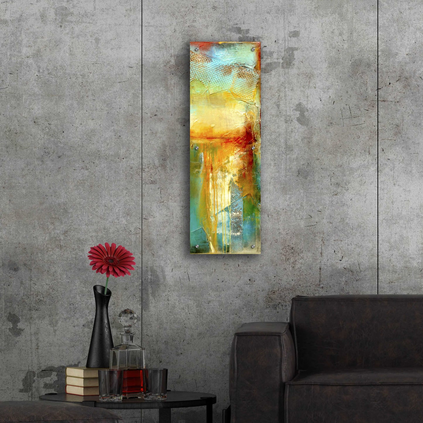 Epic Art 'Urban Decay III' by Erin Ashley, Acrylic Glass Wall Art,12x36