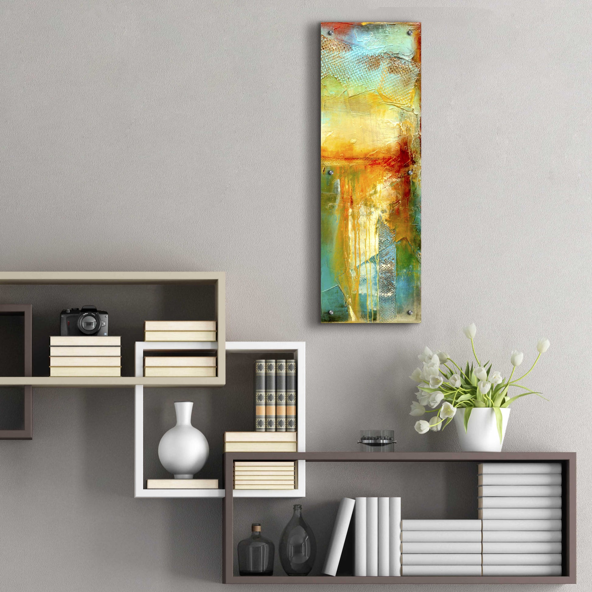 Epic Art 'Urban Decay III' by Erin Ashley, Acrylic Glass Wall Art,12x36