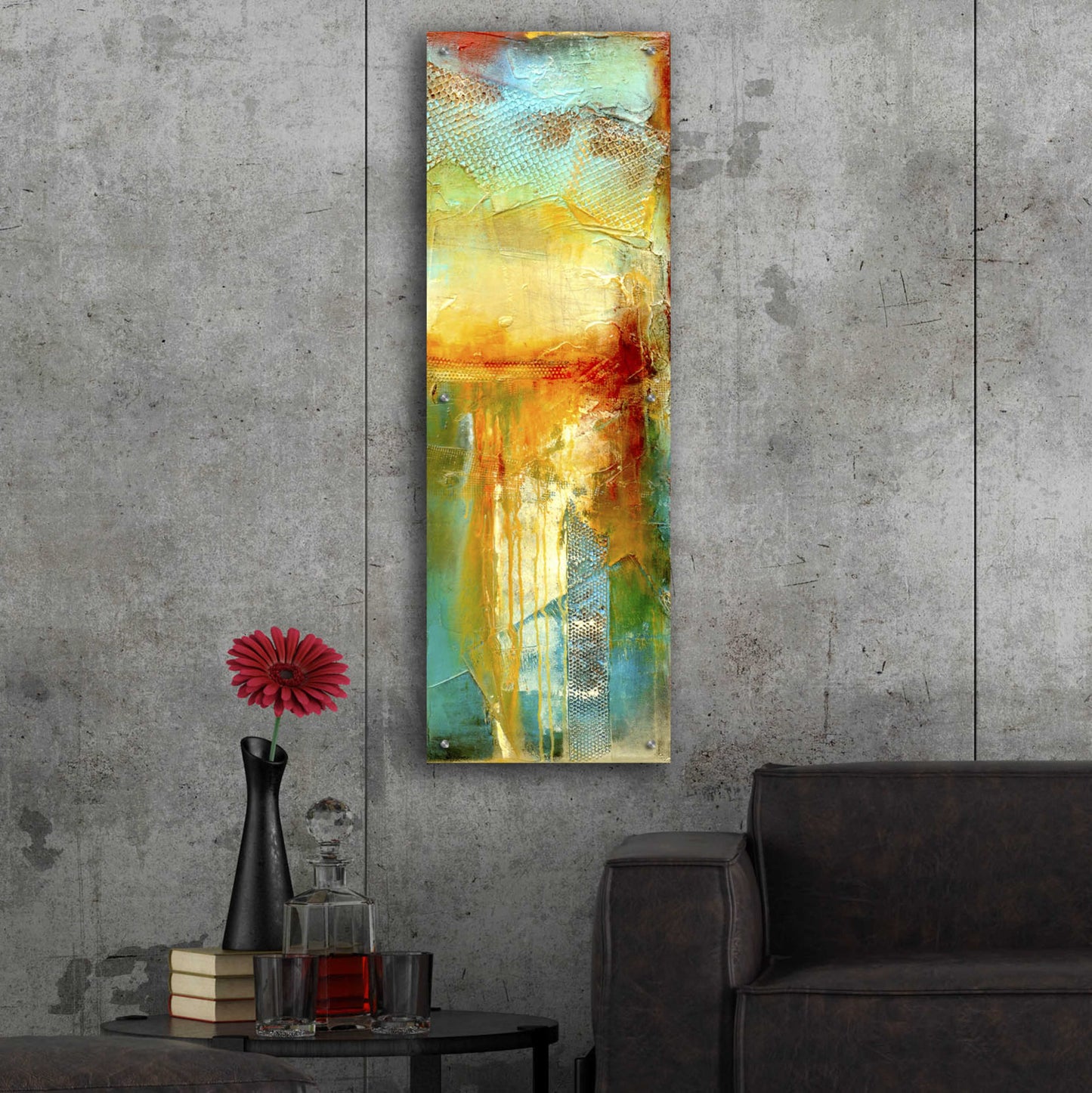 Epic Art 'Urban Decay III' by Erin Ashley, Acrylic Glass Wall Art,16x48