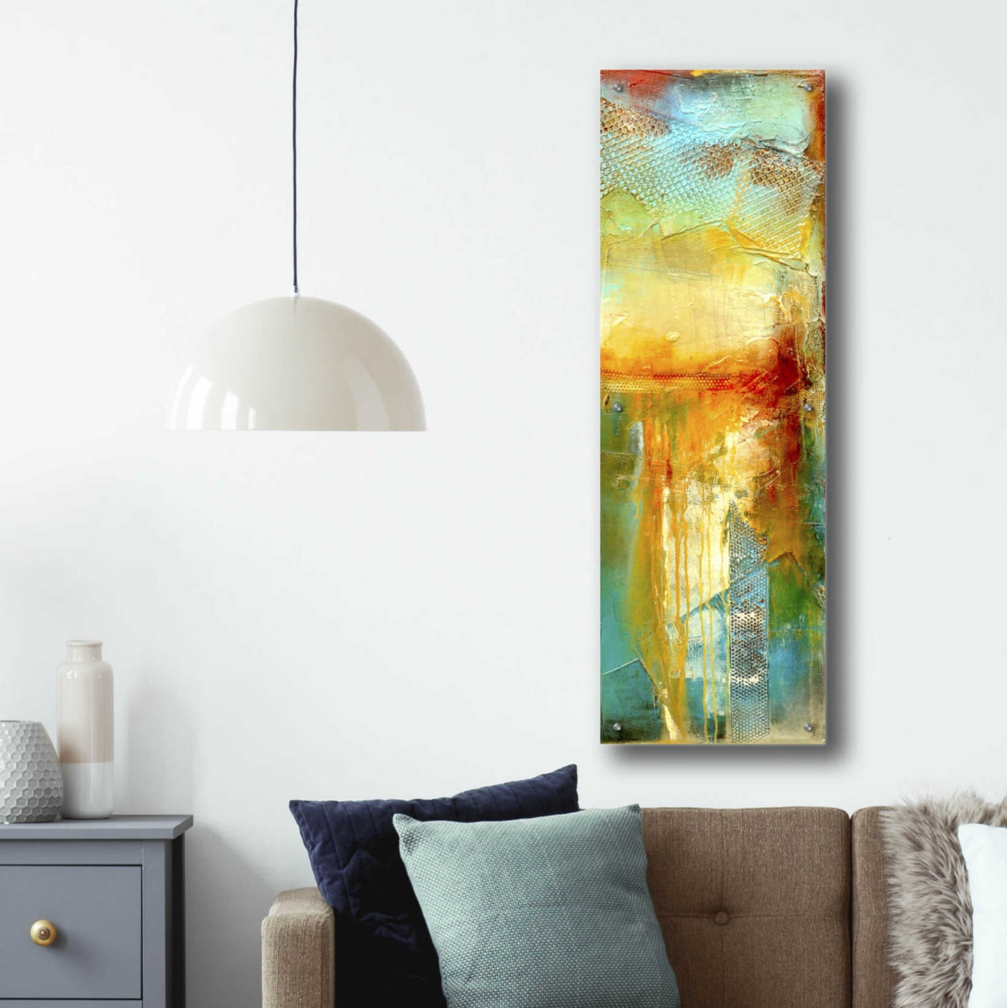 Epic Art 'Urban Decay III' by Erin Ashley, Acrylic Glass Wall Art,16x48