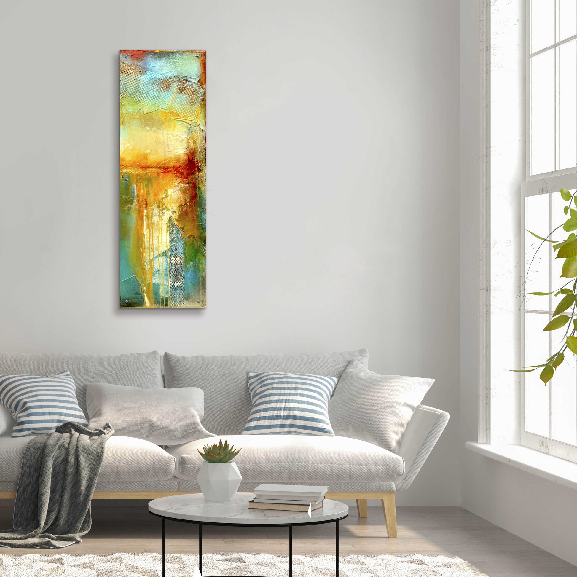 Epic Art 'Urban Decay III' by Erin Ashley, Acrylic Glass Wall Art,16x48