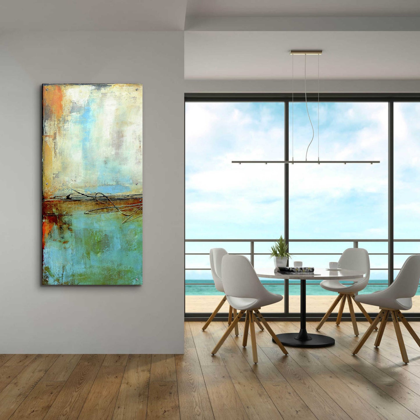 Epic Art 'Urban East IV' by Erin Ashley, Acrylic Glass Wall Art,24x48