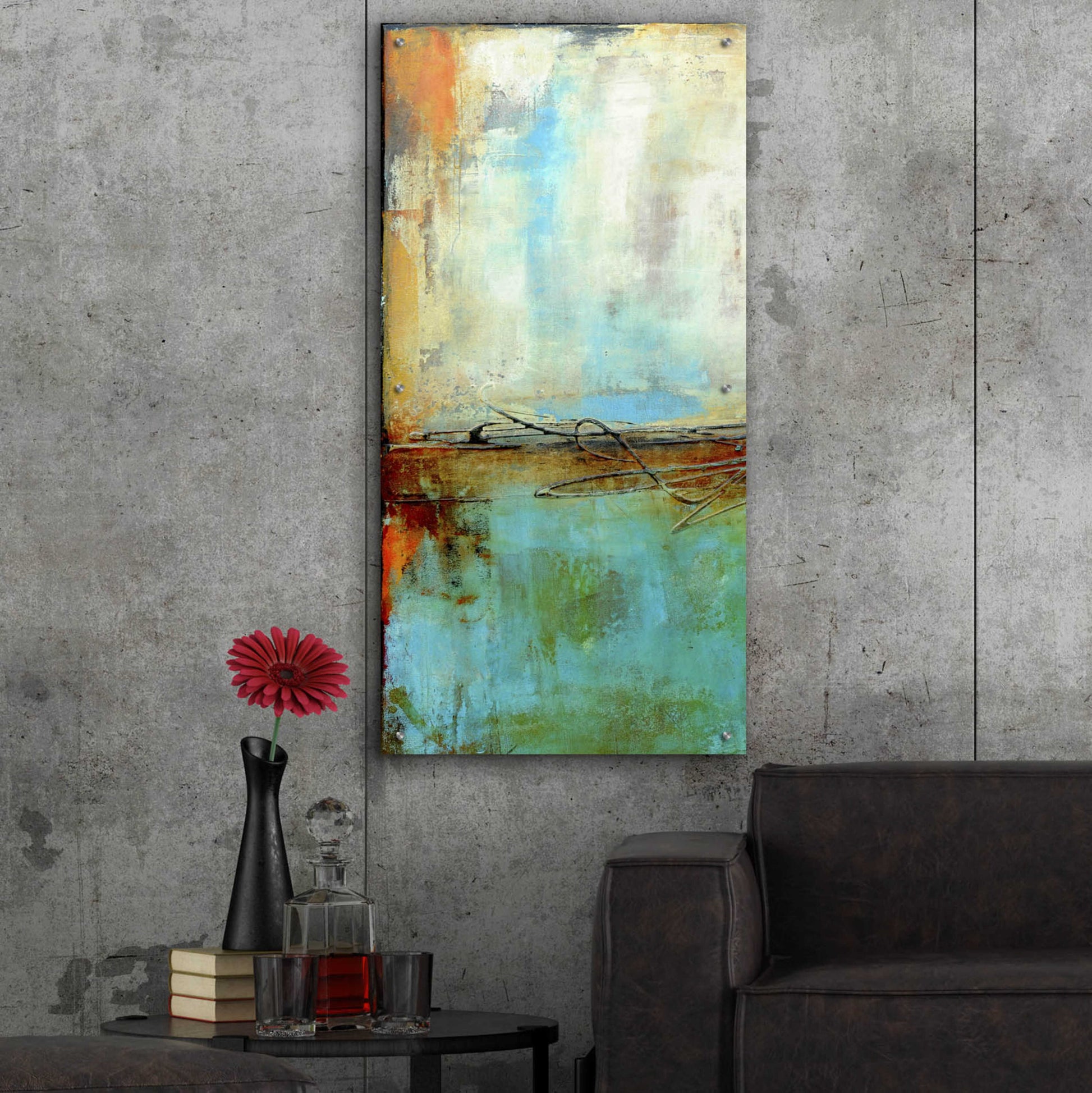 Epic Art 'Urban East IV' by Erin Ashley, Acrylic Glass Wall Art,24x48