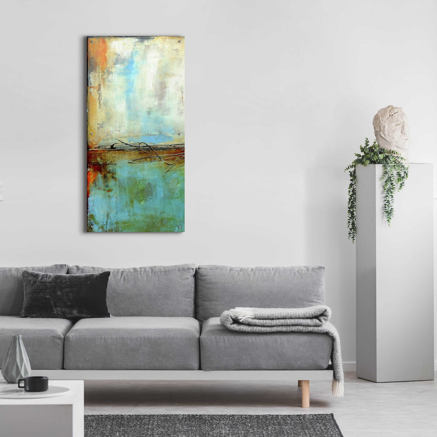 Epic Art 'Urban East IV' by Erin Ashley, Acrylic Glass Wall Art,24x48