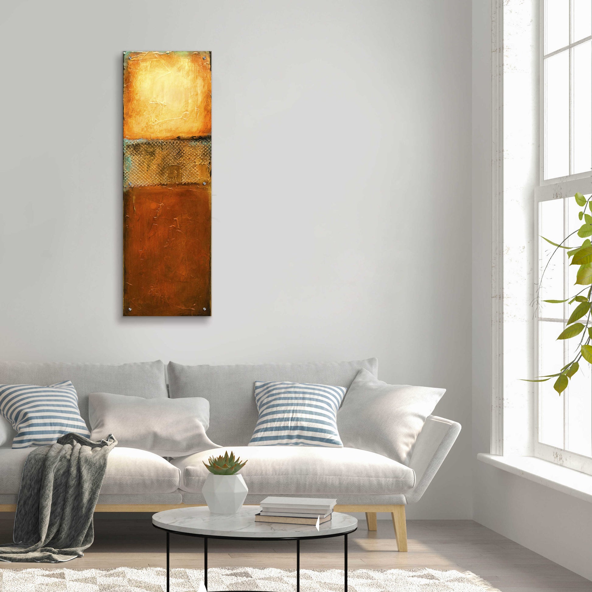 Epic Art 'Urban Zen I' by Erin Ashley, Acrylic Glass Wall Art,16x48