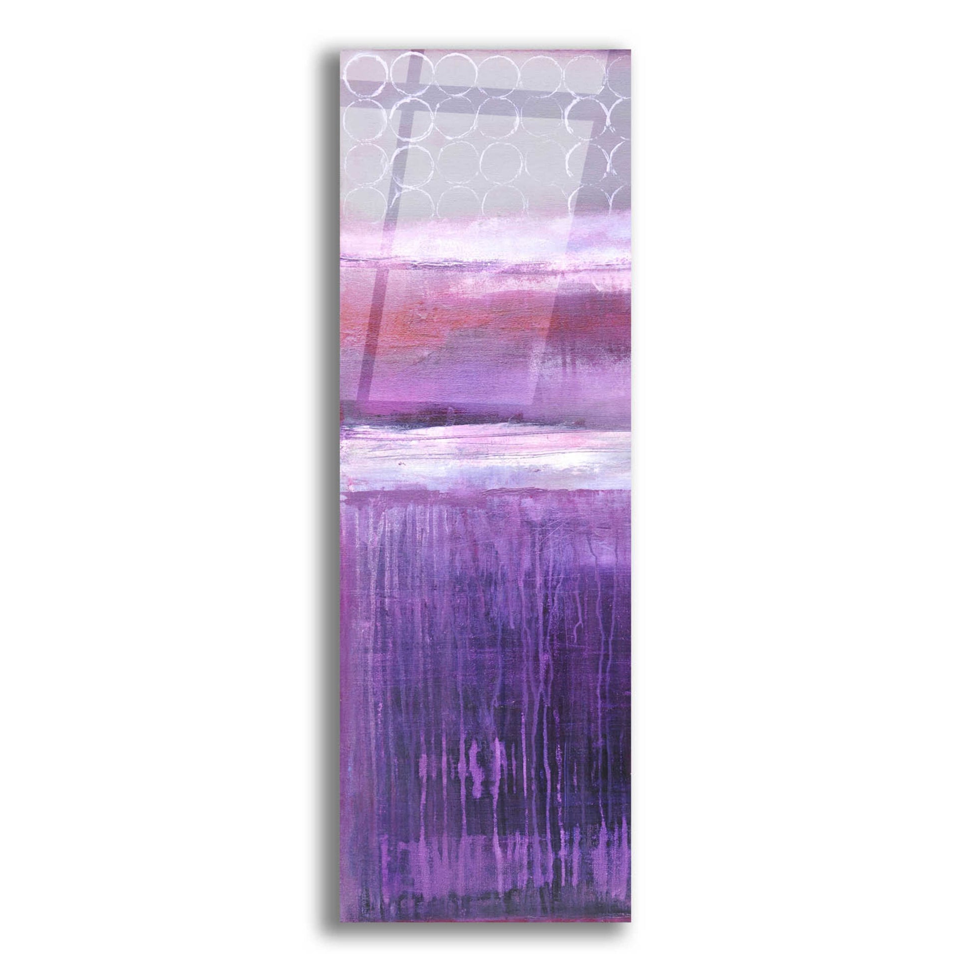 Epic Art 'Purple Rain I' by Erin Ashley, Acrylic Glass Wall Art