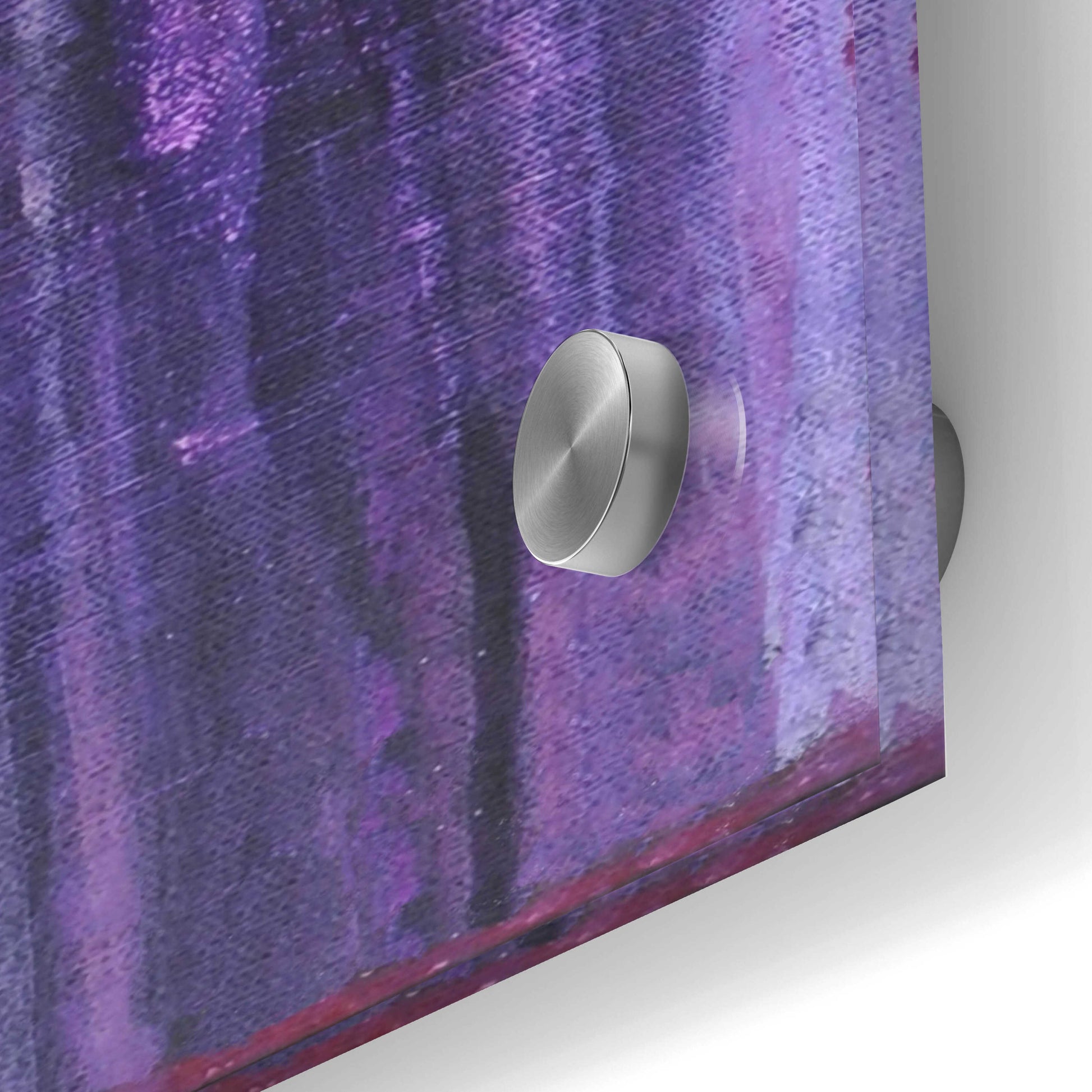 Epic Art 'Purple Rain II' by Erin Ashley, Acrylic Glass Wall Art,12x36