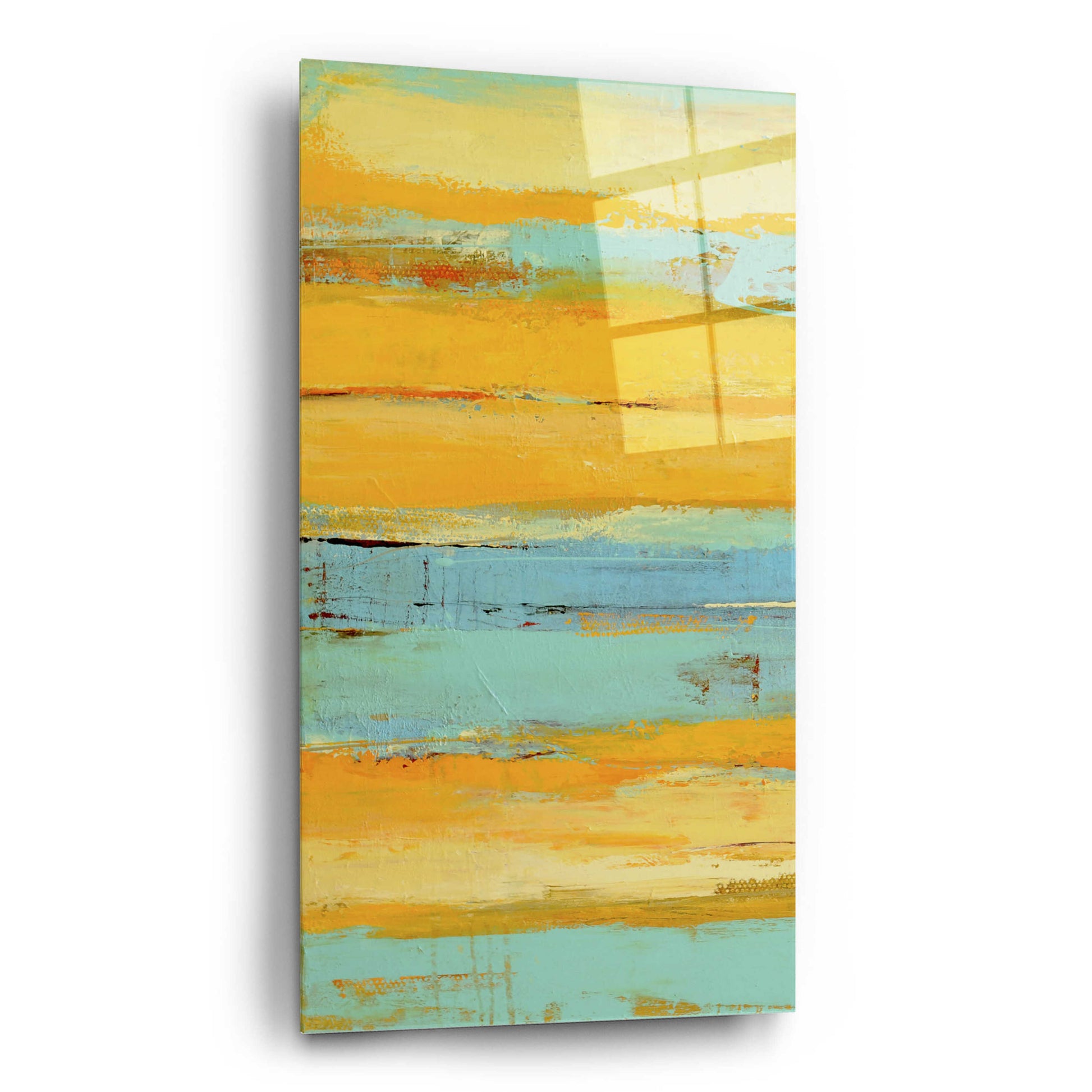 Epic Art 'Caribbean Sunrise I' by Erin Ashley, Acrylic Glass Wall Art,12x24