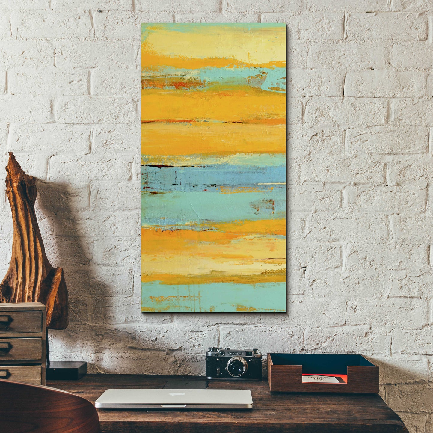 Epic Art 'Caribbean Sunrise I' by Erin Ashley, Acrylic Glass Wall Art,12x24