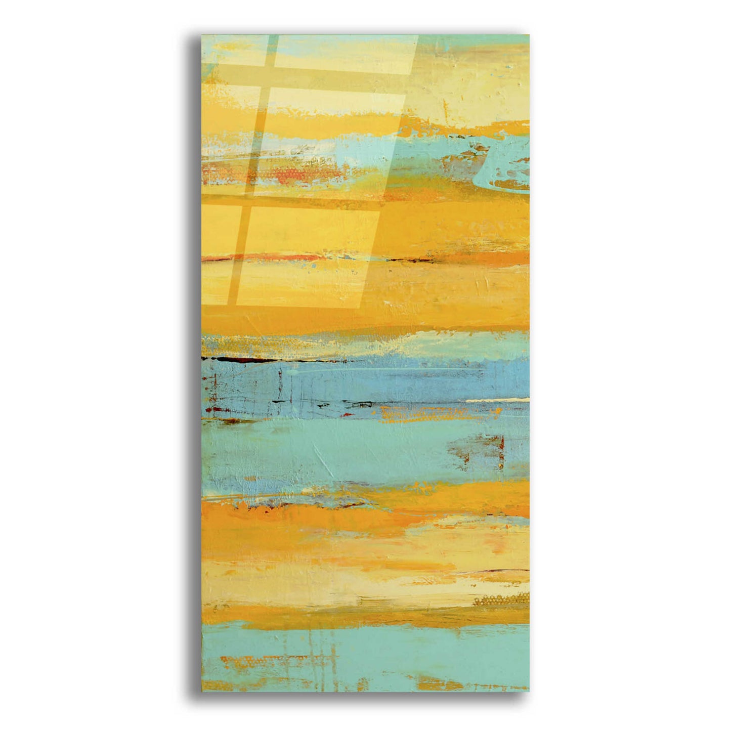 Epic Art 'Caribbean Sunrise I' by Erin Ashley, Acrylic Glass Wall Art,12x24